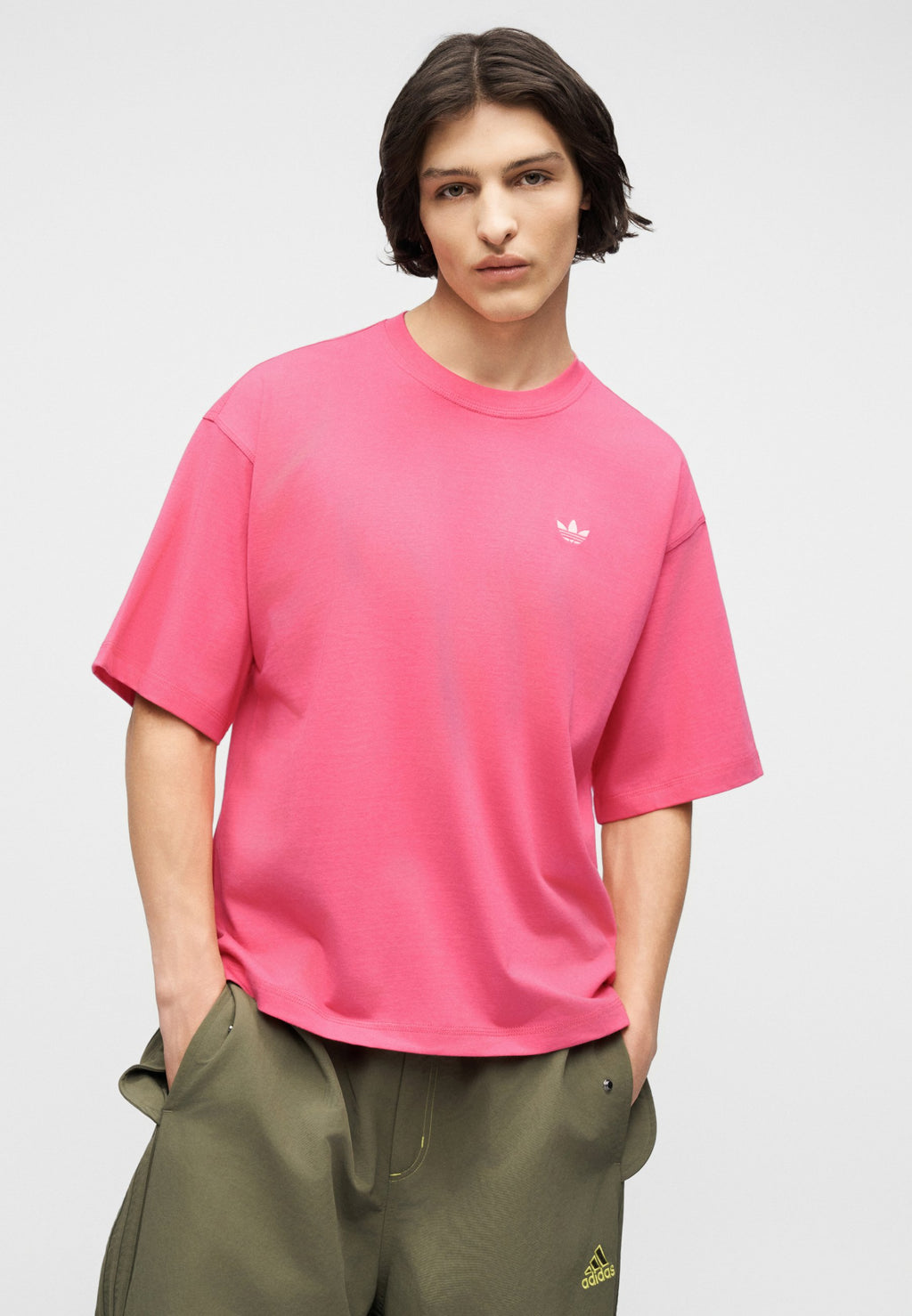 BOXY TEE UNISEX - Temel Tişört - pembe fuşya