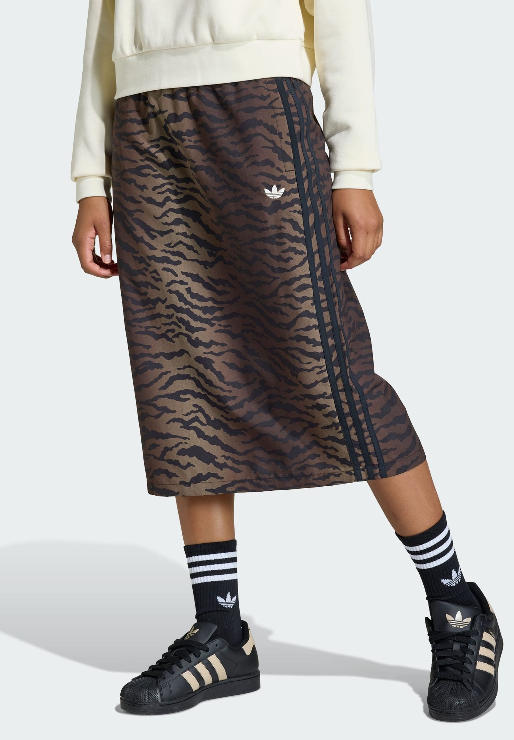A-line skirt - night brown
