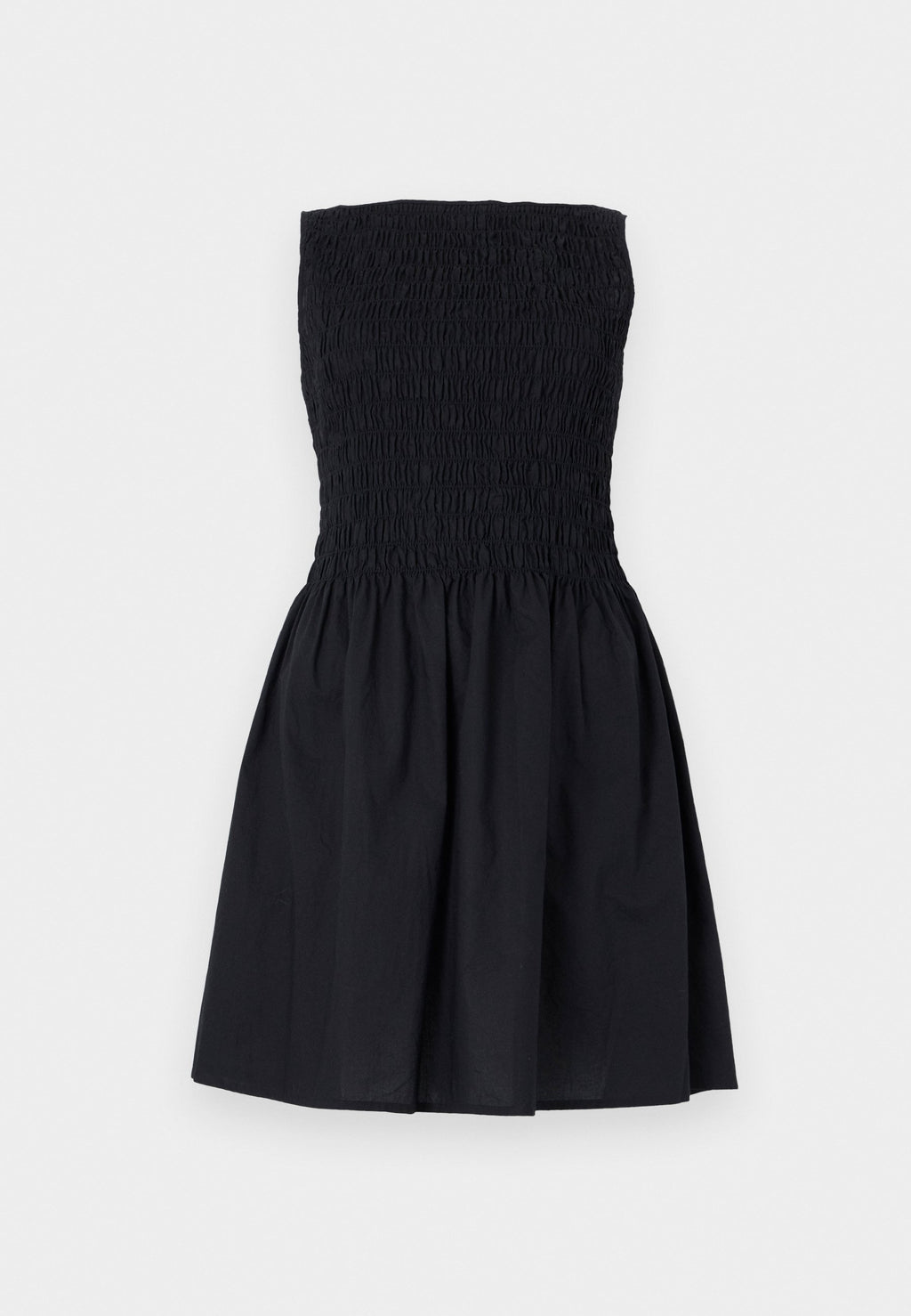 SMOCKED DRESS - Day dress - true black