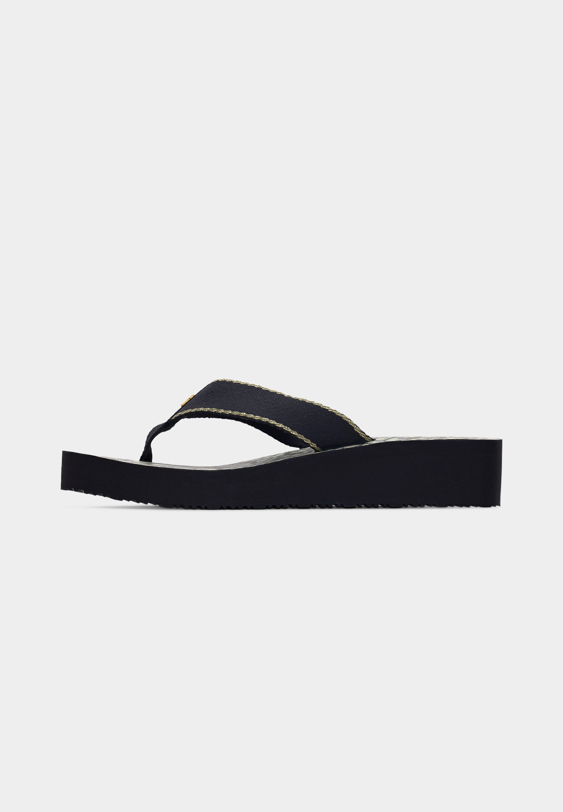 MONOGRAM MID WEDGE - T-bar sandals - space blue