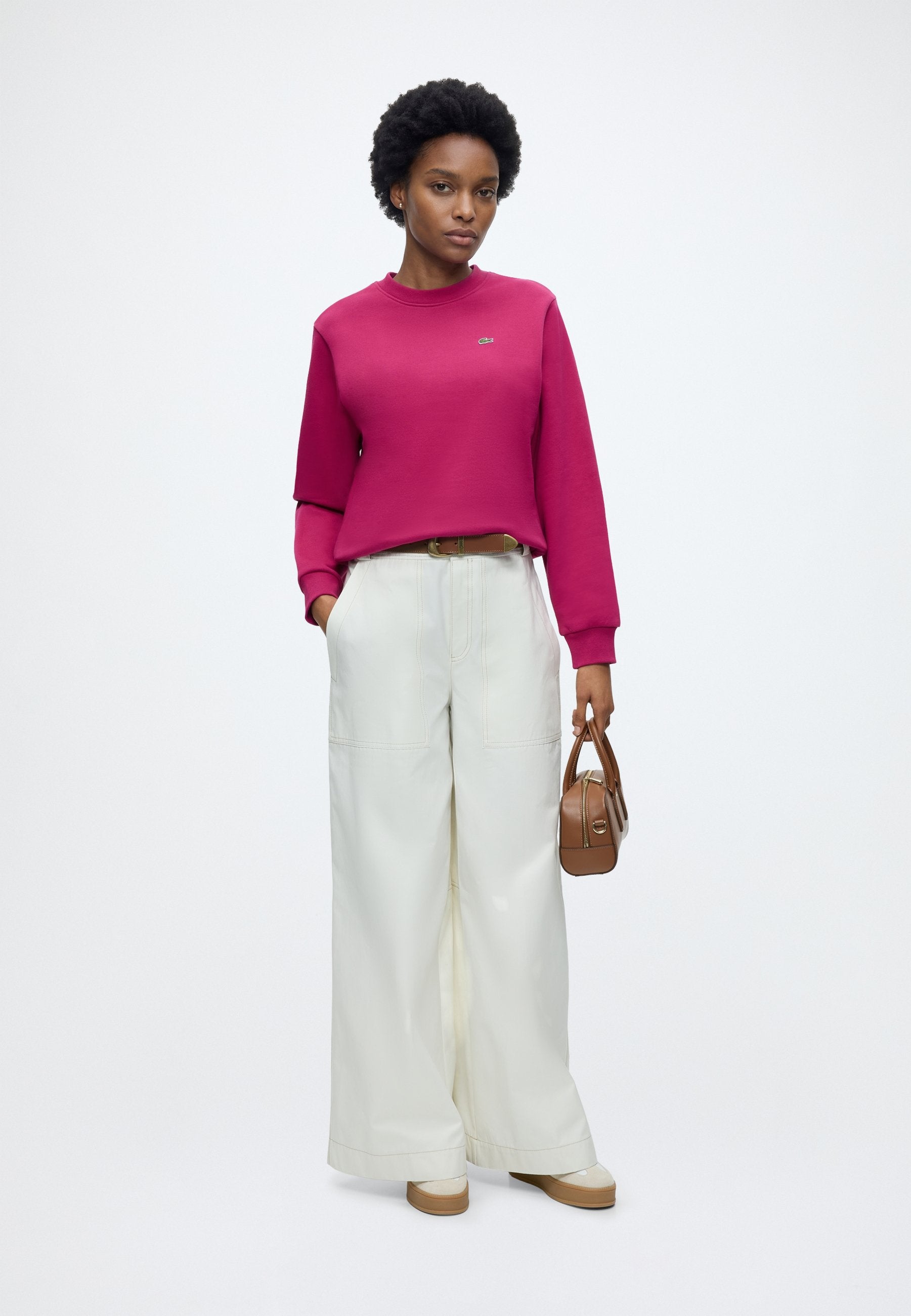 RELAXED FIT SWEATSHIRT - Sweatshirt - rubine red
