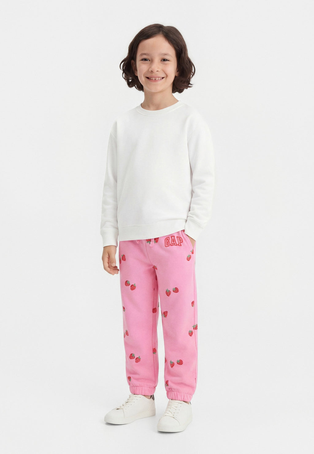 LOGO - Tracksuit bottoms - parisian pink