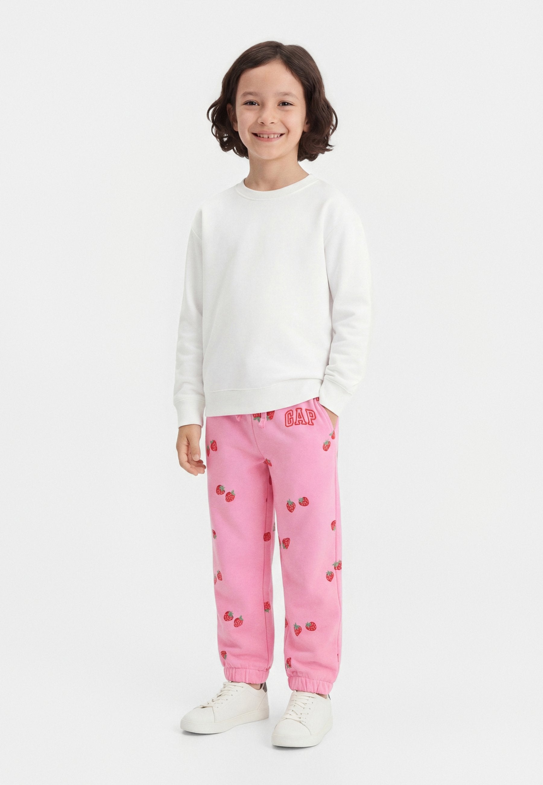 LOGO - Tracksuit bottoms - parisian pink