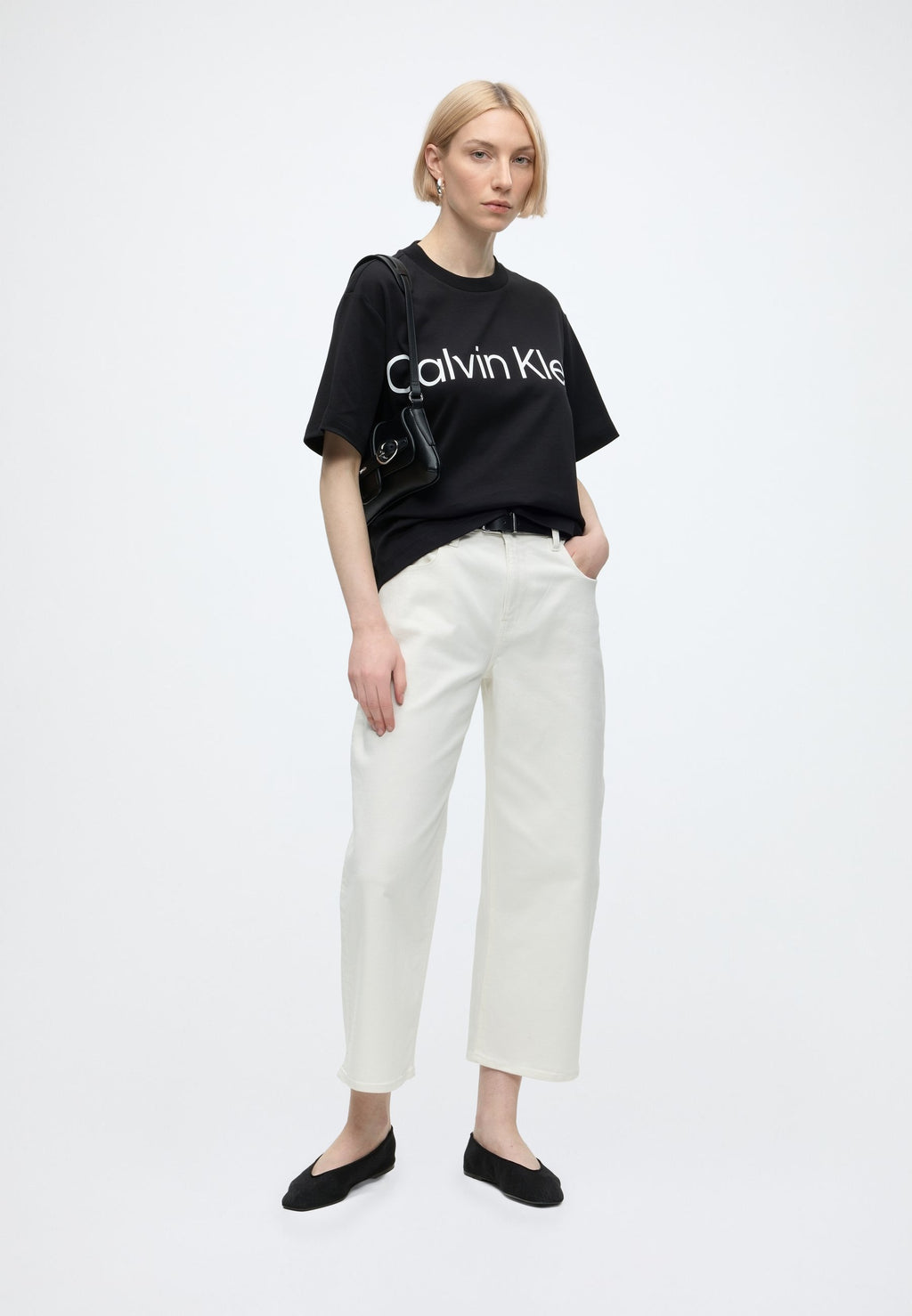 BOXY LOGO GRAPHIC - Print T-shirt - black
