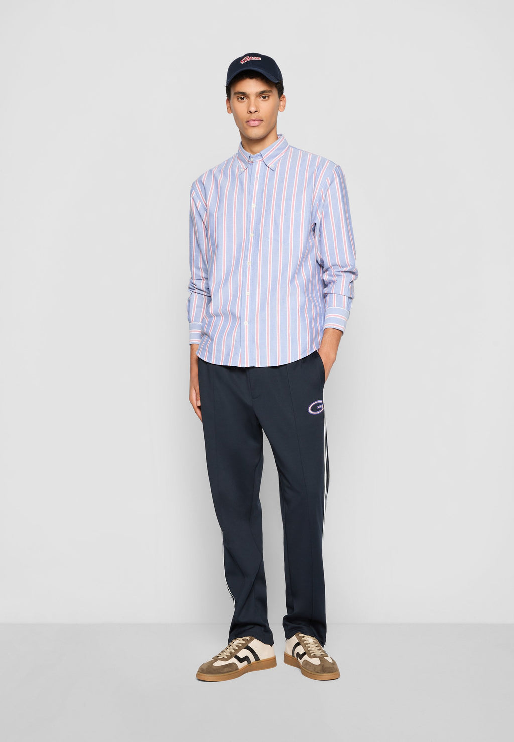 CHEMISE RAYÉE OXFORD HERITAGE 2.0 REL EXCLUSIVE - Blouse - bleu collégial