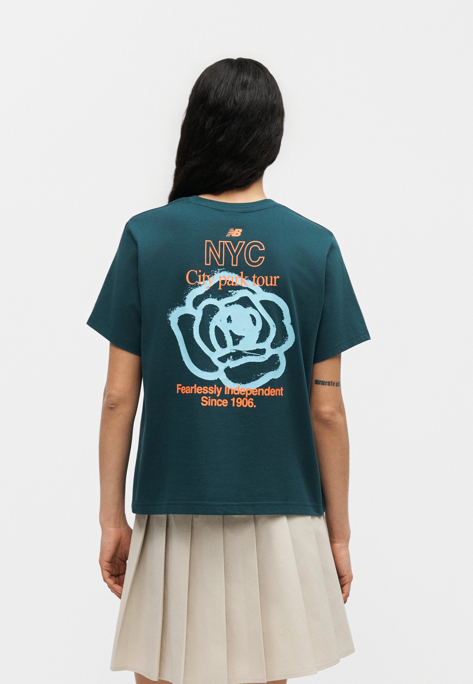 CITY RUN RELAXED - T-shirt imprimé - vert méduse