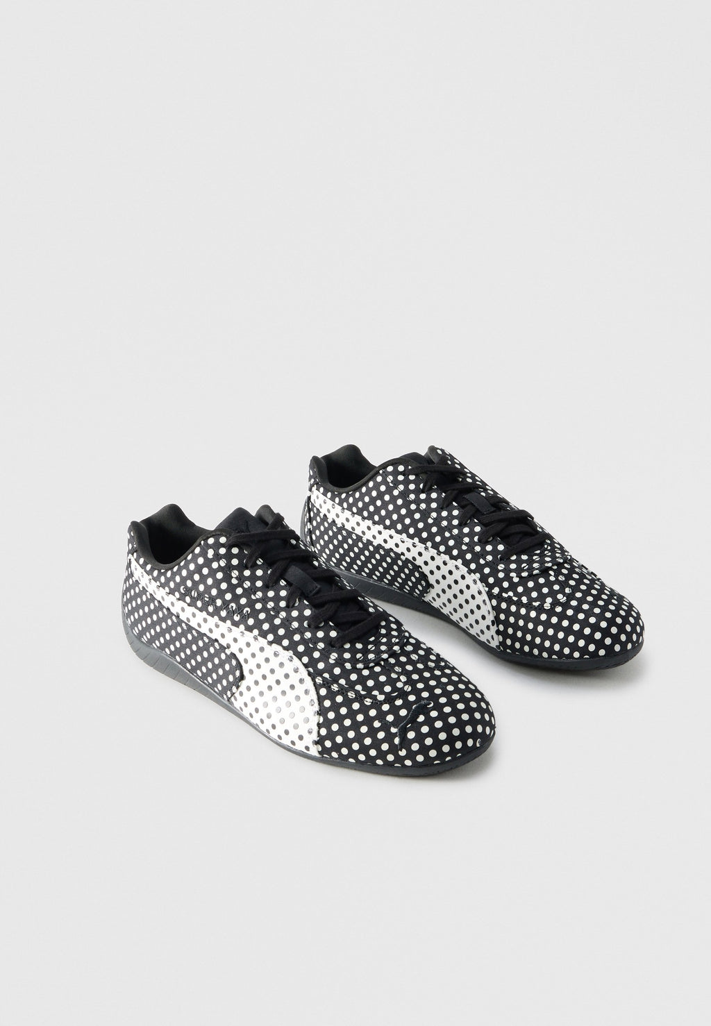 X SUPER YAYA SPEEDCAT POLKADOT I UNISEX - Spor Ayakkabı - black/white