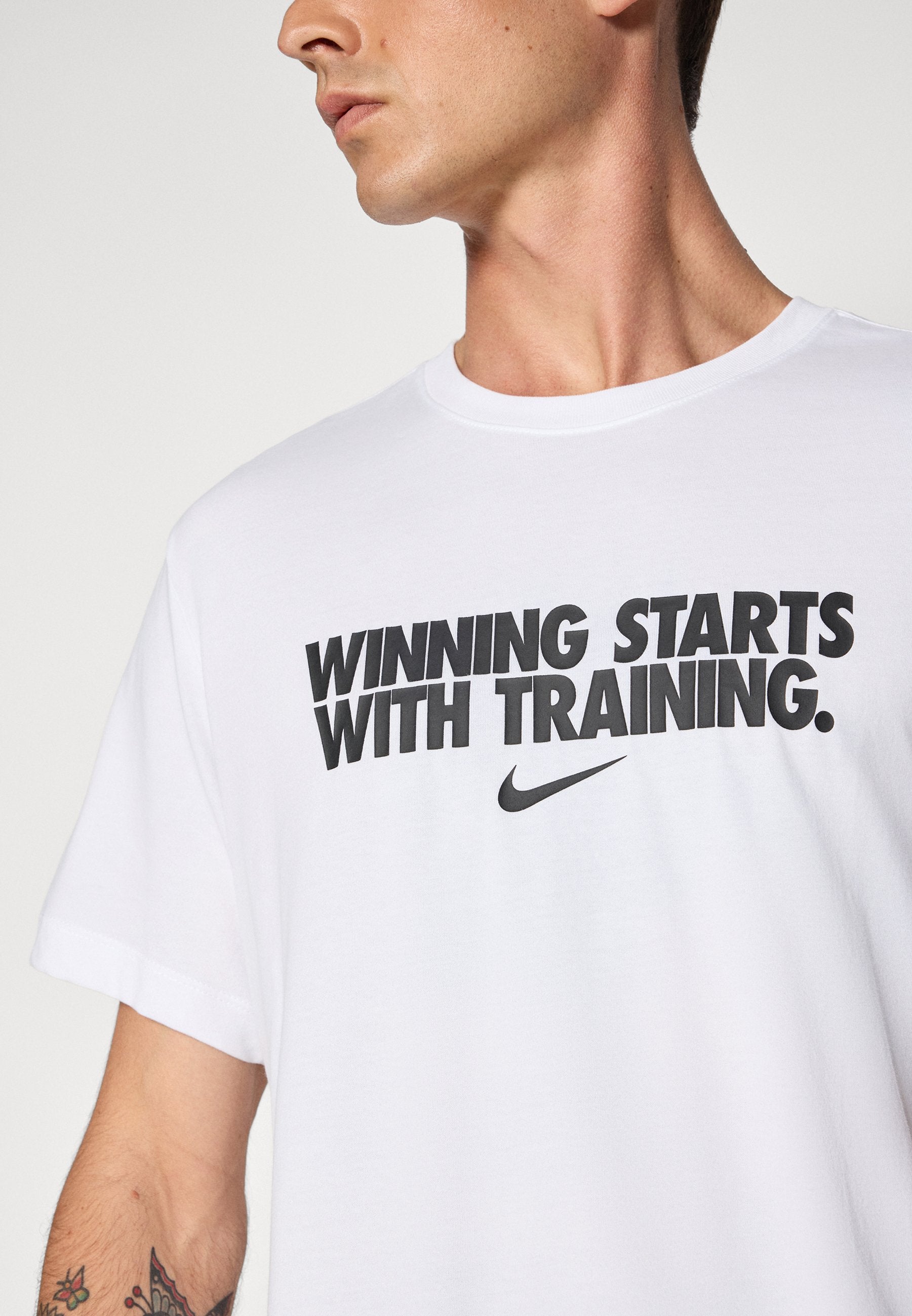 Sports T-shirt - white/black