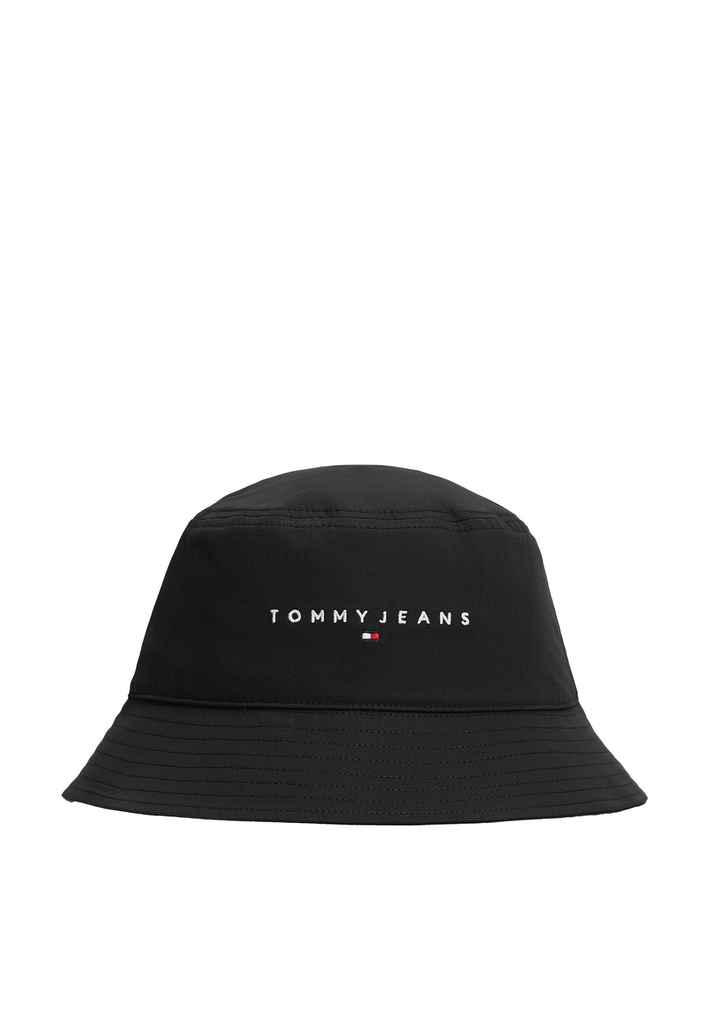 LINEAR LOGO NAKIŞLI GABARDİN BUCKET ŞAPKA - Şapka - siyah