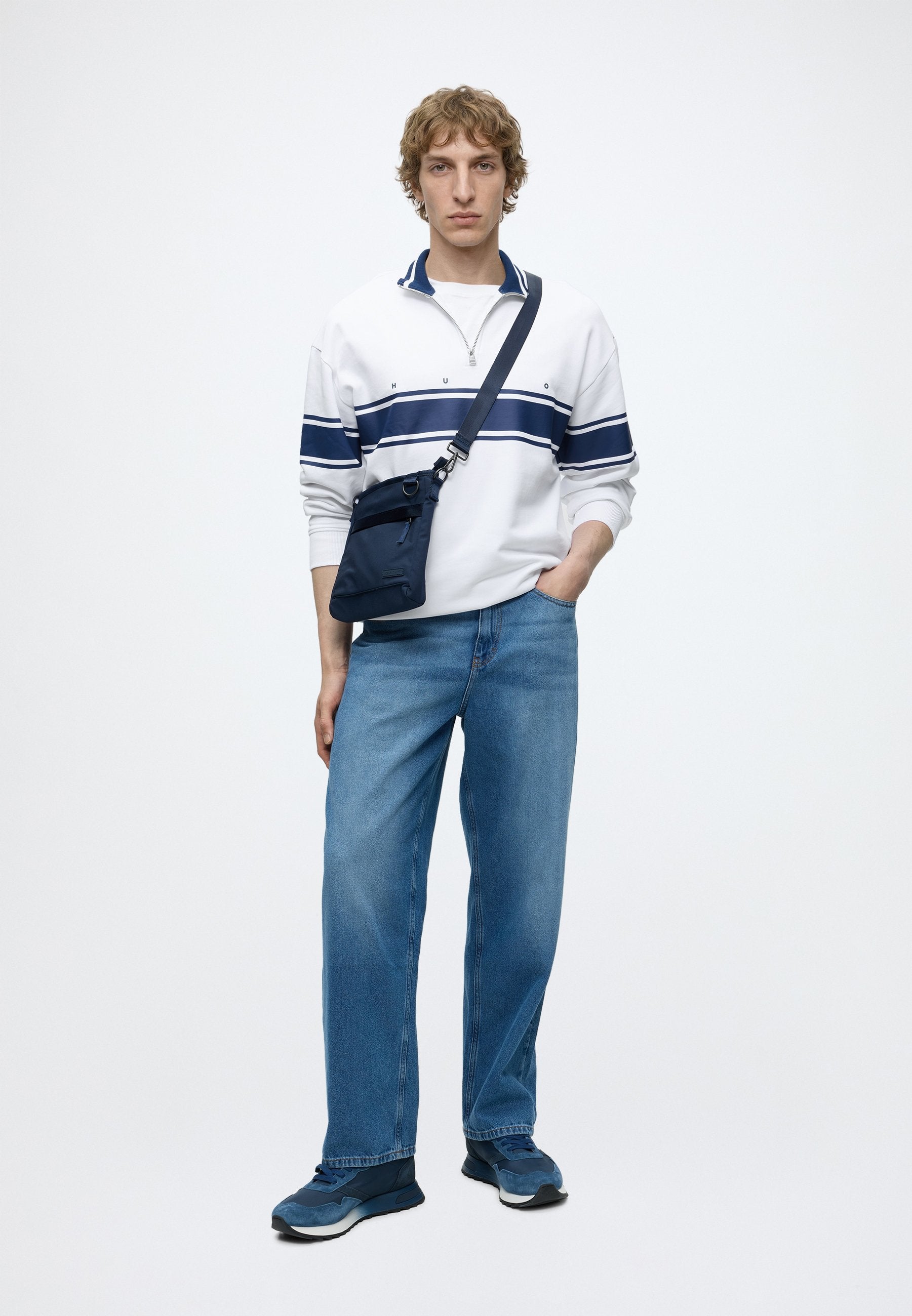 DEMSIZIP - Sweatshirt - white
