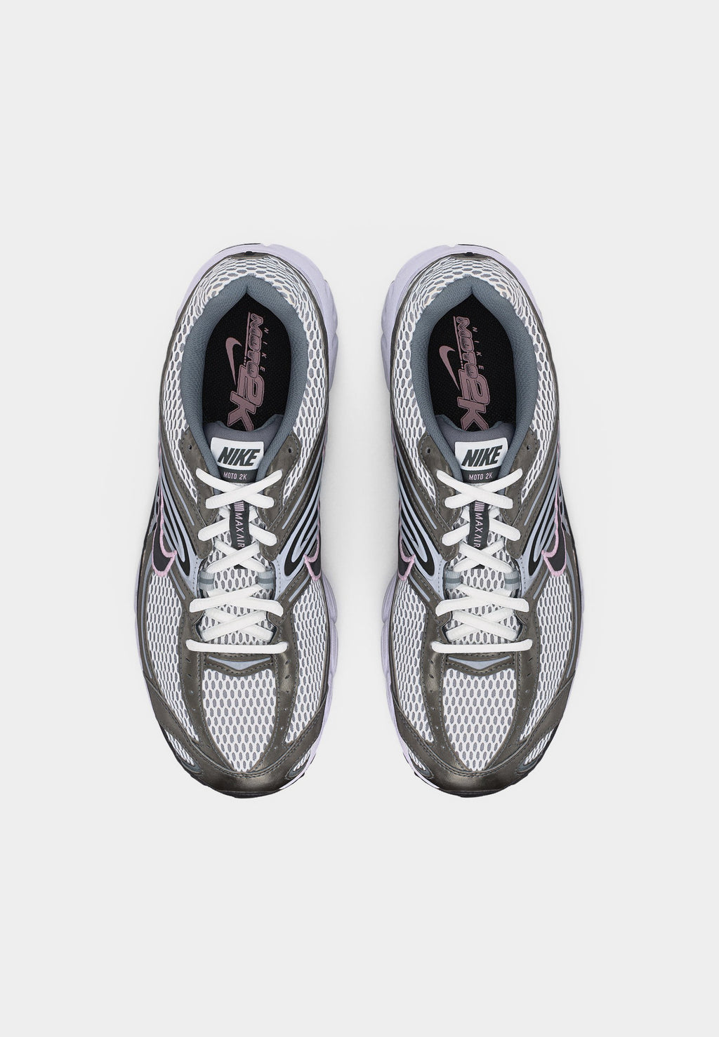 AIR MAX MOTO 2K UNISEX - Trainers - smoke grey/white/anthracite/pink foam/wolf grey/black