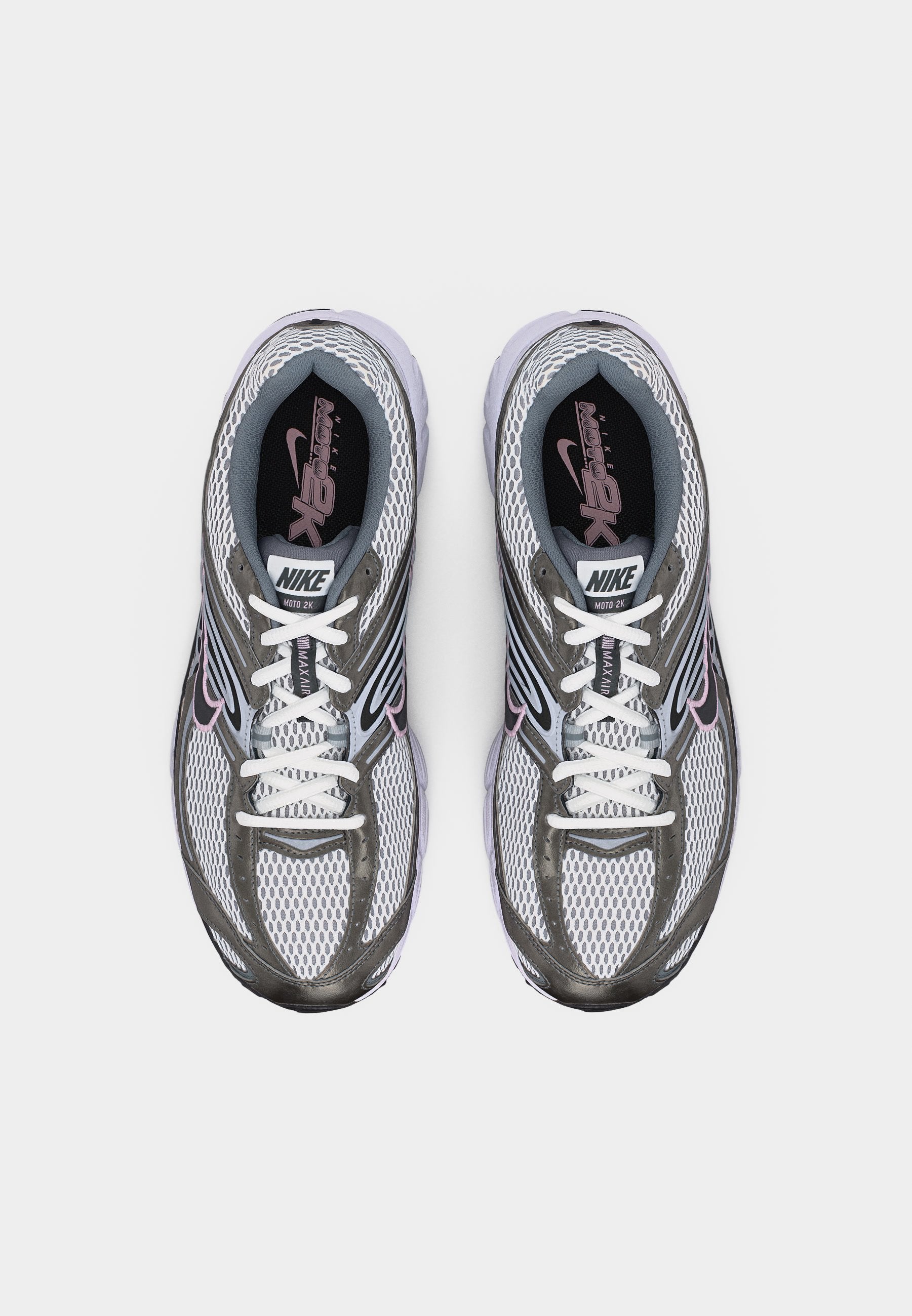 AIR MAX MOTO 2K UNISEX - Trainers - smoke grey/white/anthracite/pink foam/wolf grey/black