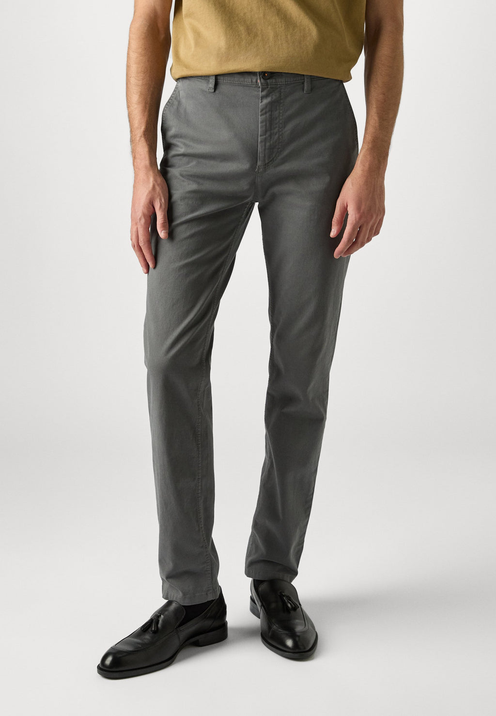 CHINO TAPERED - Chinos - charcoal