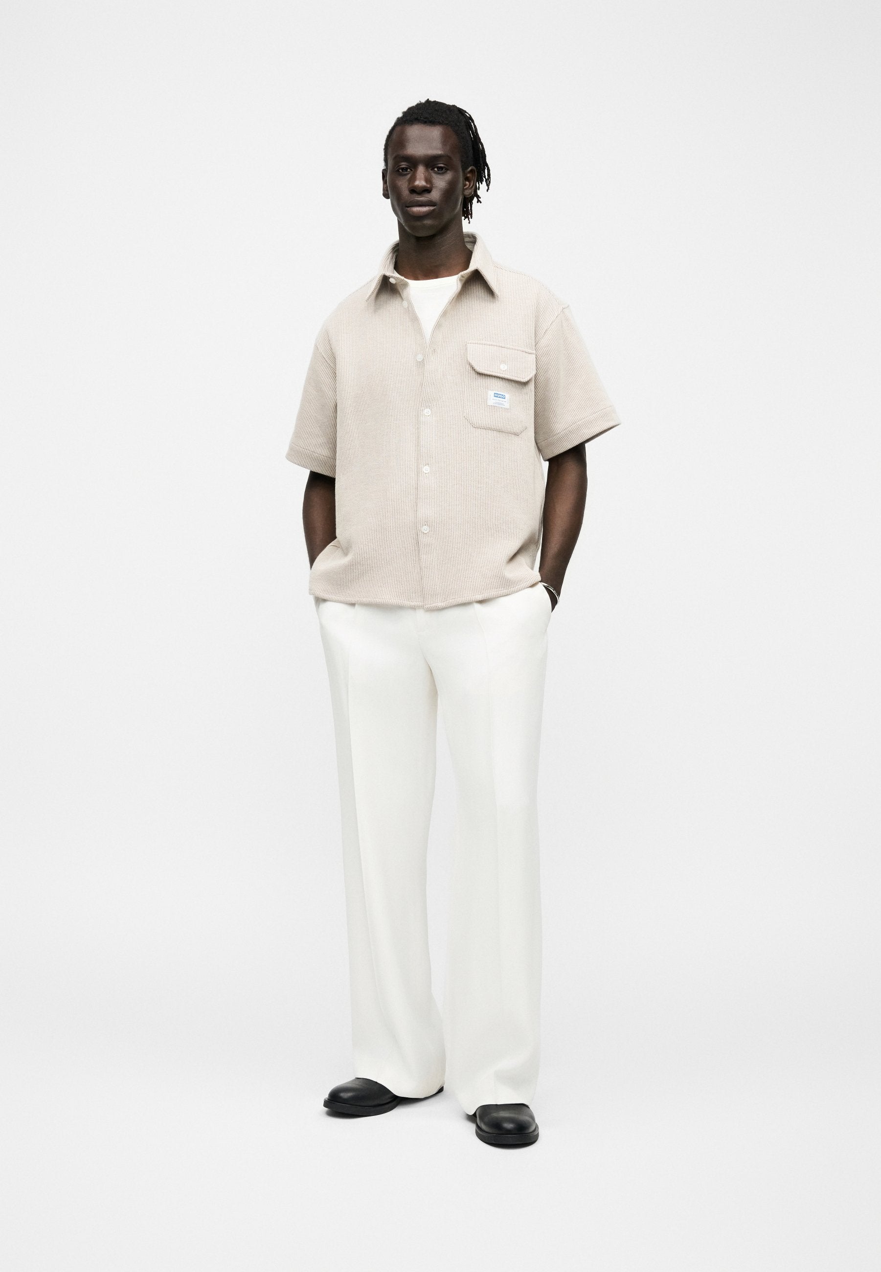 EBAFFINO - Chemise - blanc ouvert