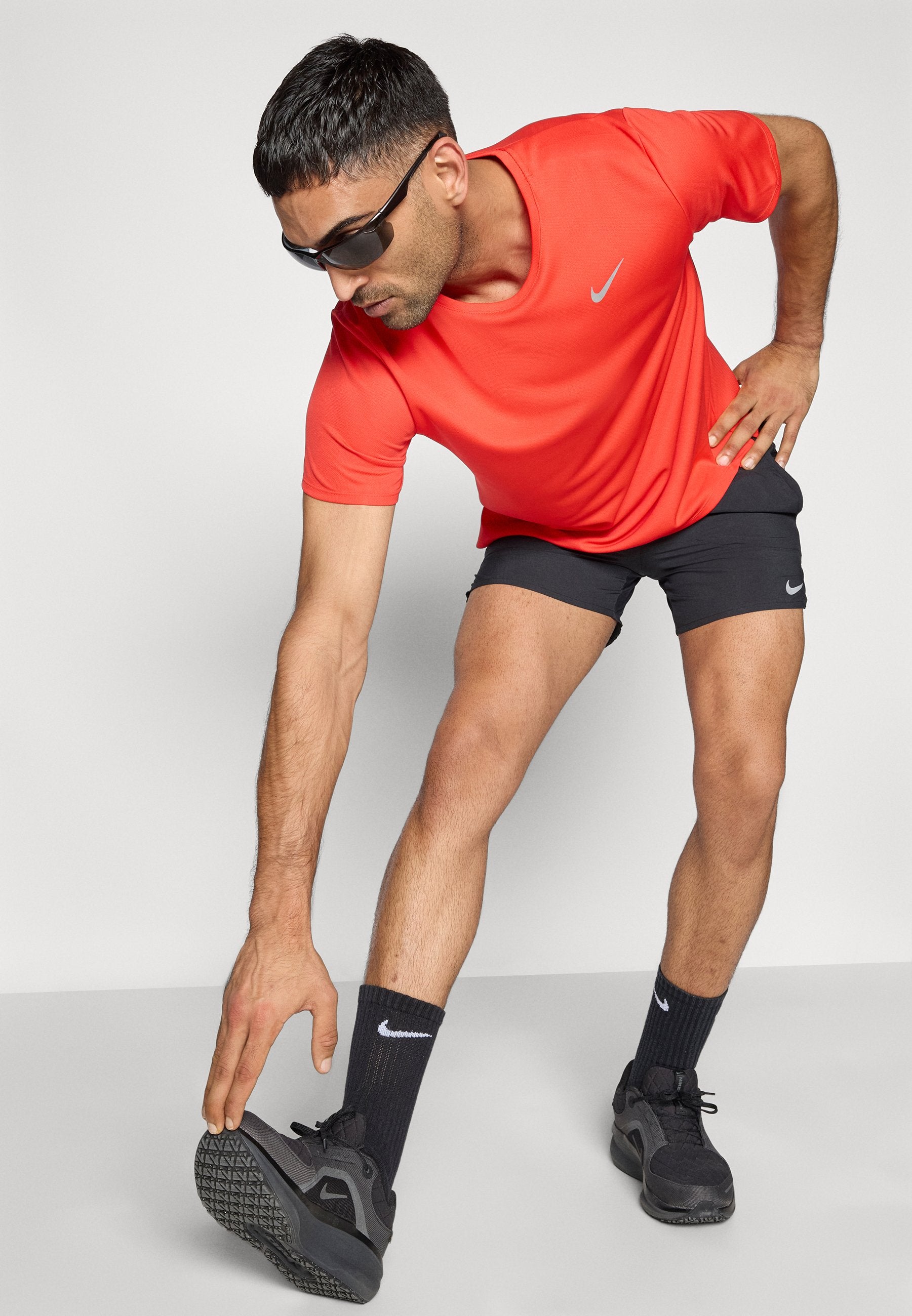 MILER - Sports T-shirt - light crimson/reflective silver-coloured
