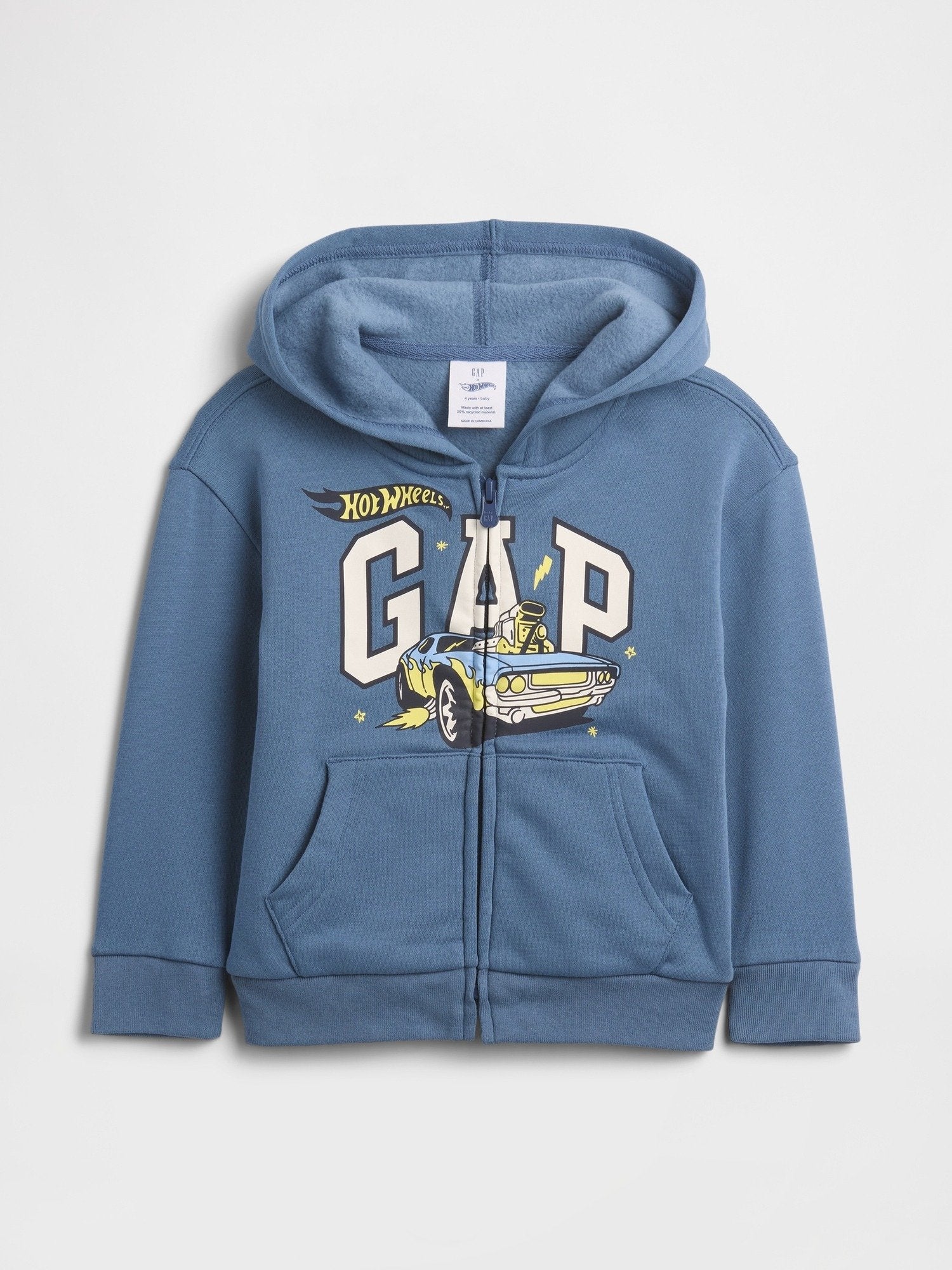 BABYGAP | HOT WHEELS RELAXED LOGO ZIP HOODIE - Zip-up sweatshirt - bainbridge blue