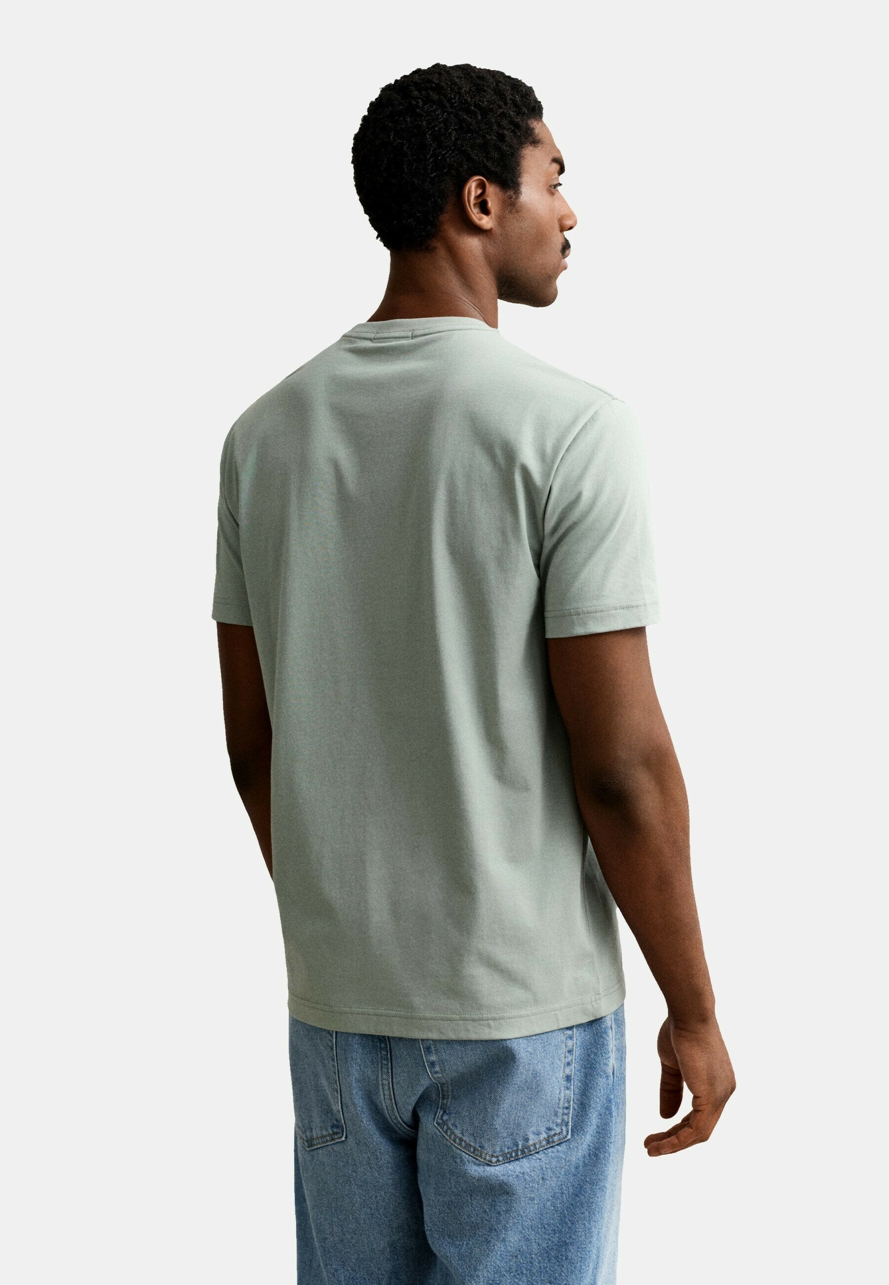 REG SHIELD SS T-SHIRT - Basic T-shirt - grau
