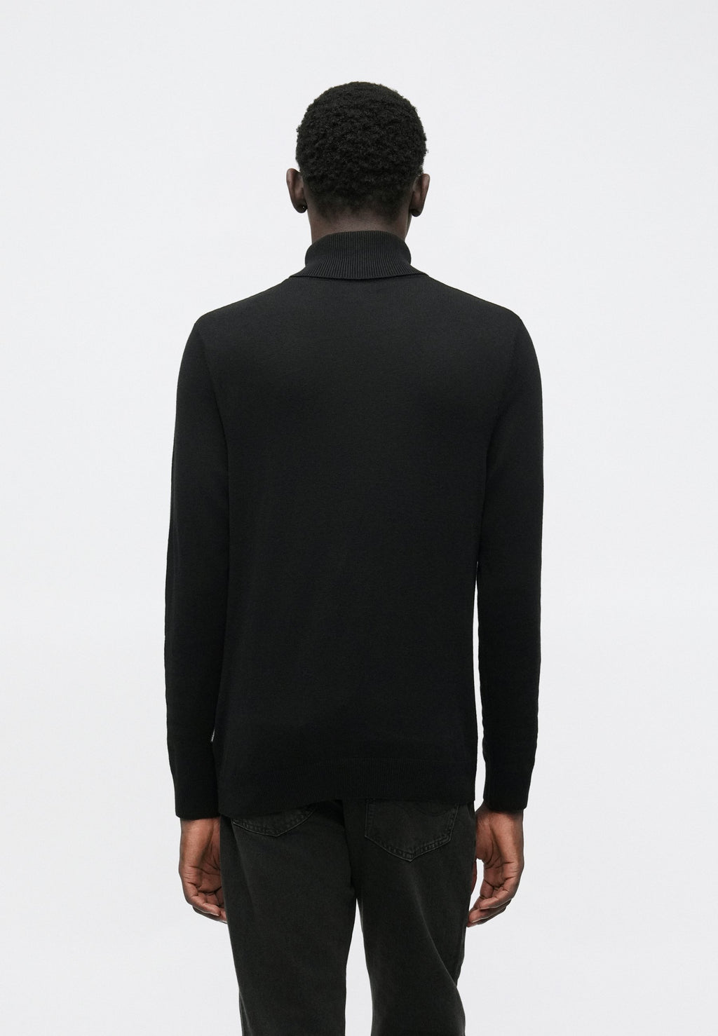JJEEMIL ROLL NECK - Jumper - schwarz