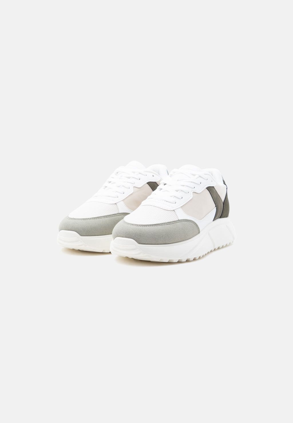 JFWASPIRE RUNNER - Trainers - white/seagrass/bronze green