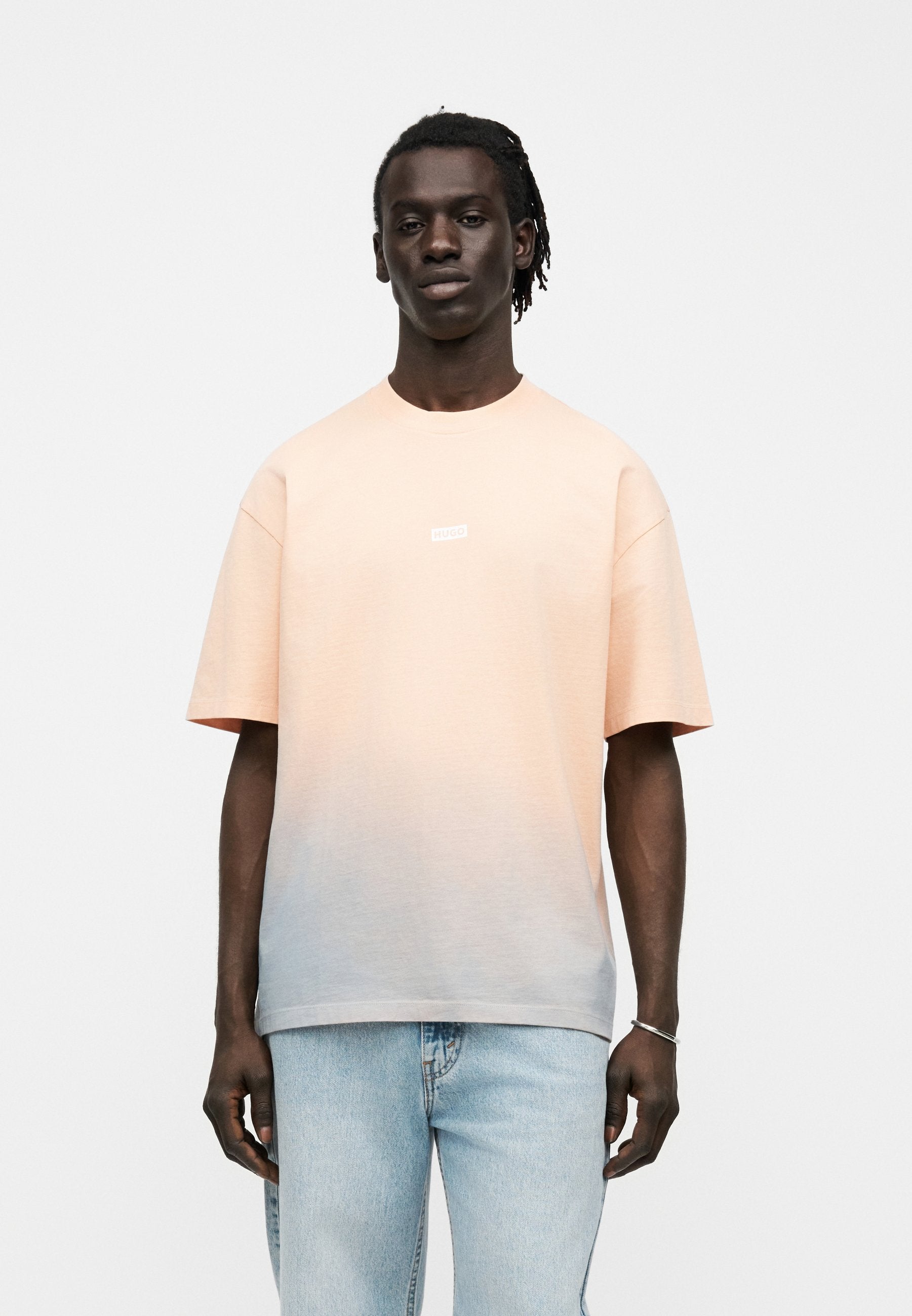 NALONO - Print T-shirt - light pastel orange