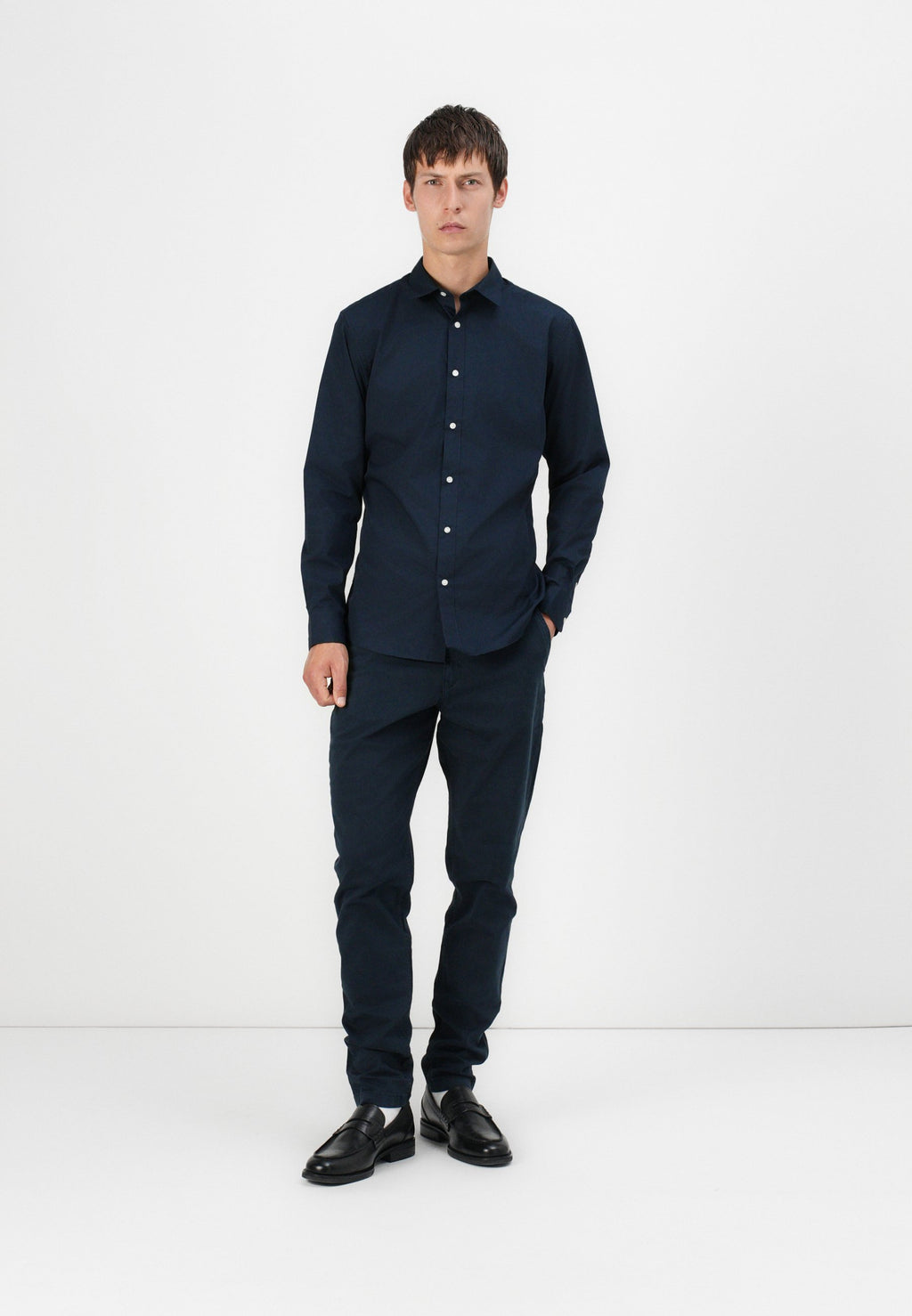 Slim Fit - Shirt - navy