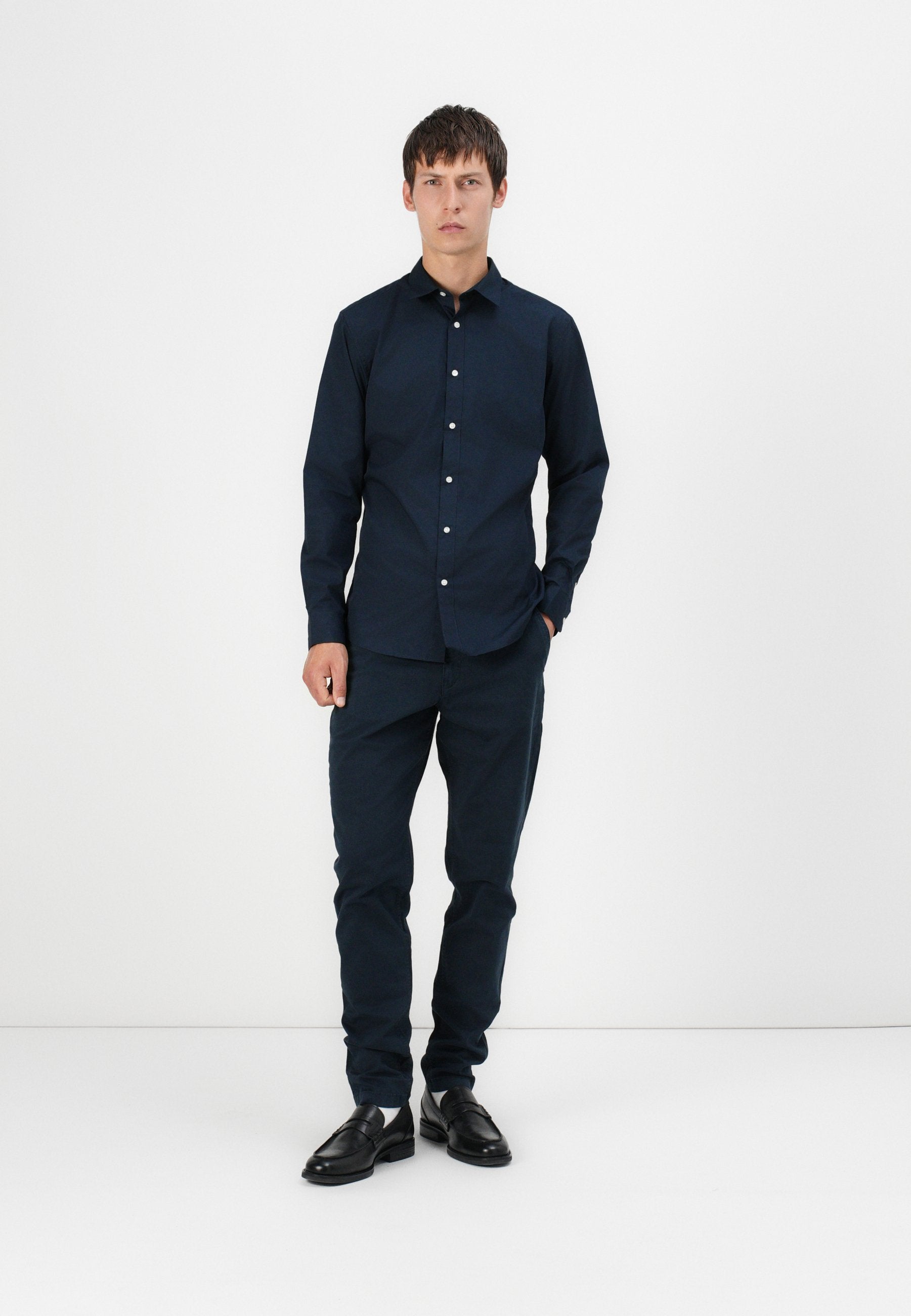 Slim Fit - Shirt - navy