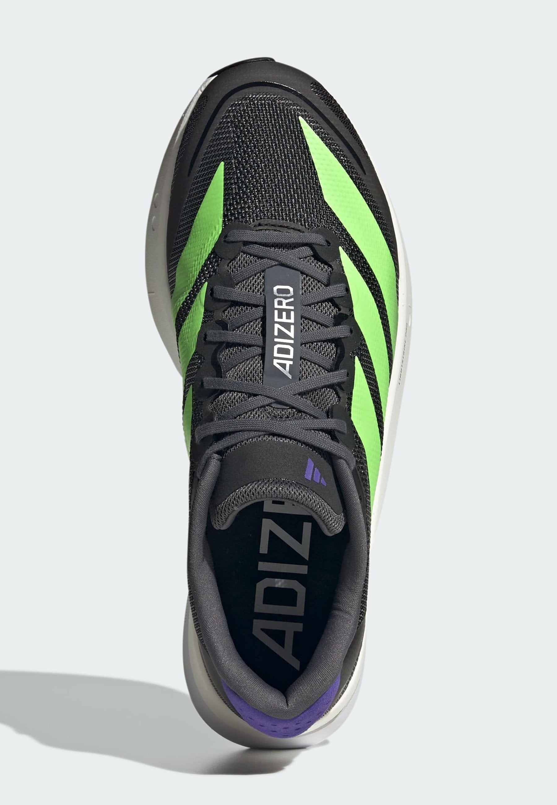 ADIZERO BOSTON 13 M - Road running shoes - core black   lime burst   energy ink