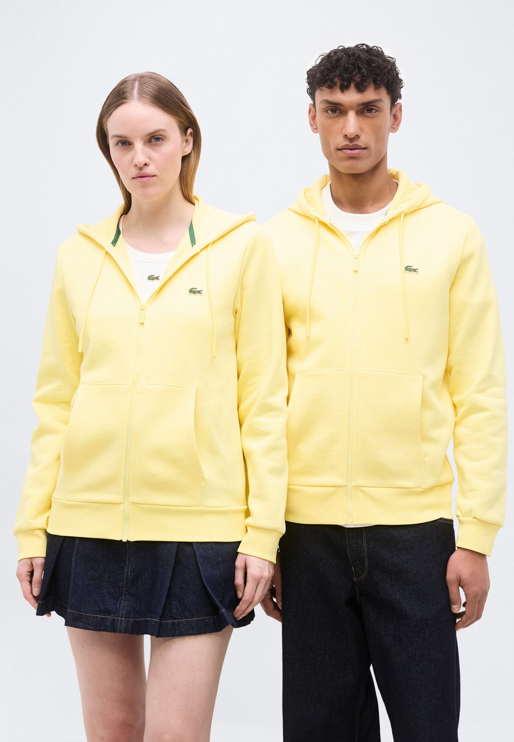 Zip-up sweatshirt - yellow
