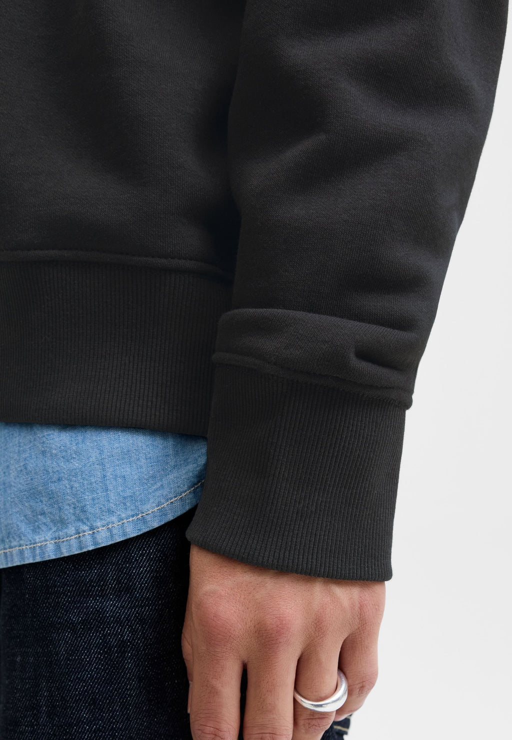 Half zip Plain Half zip - Sweatshirt - black