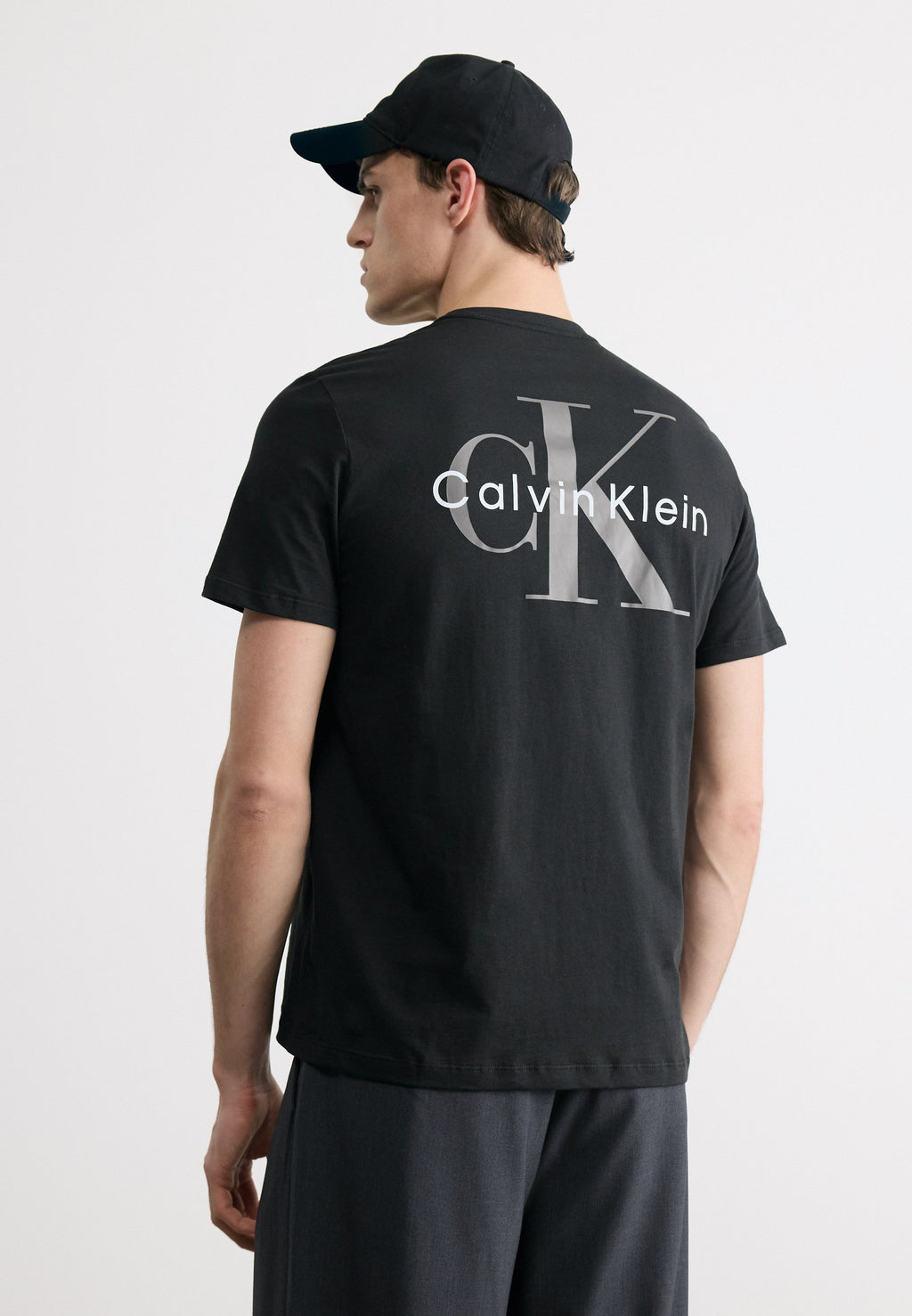 TEE CLASSIQUE À IMPRIMÉ AU DOS - T-shirt imprimé - black