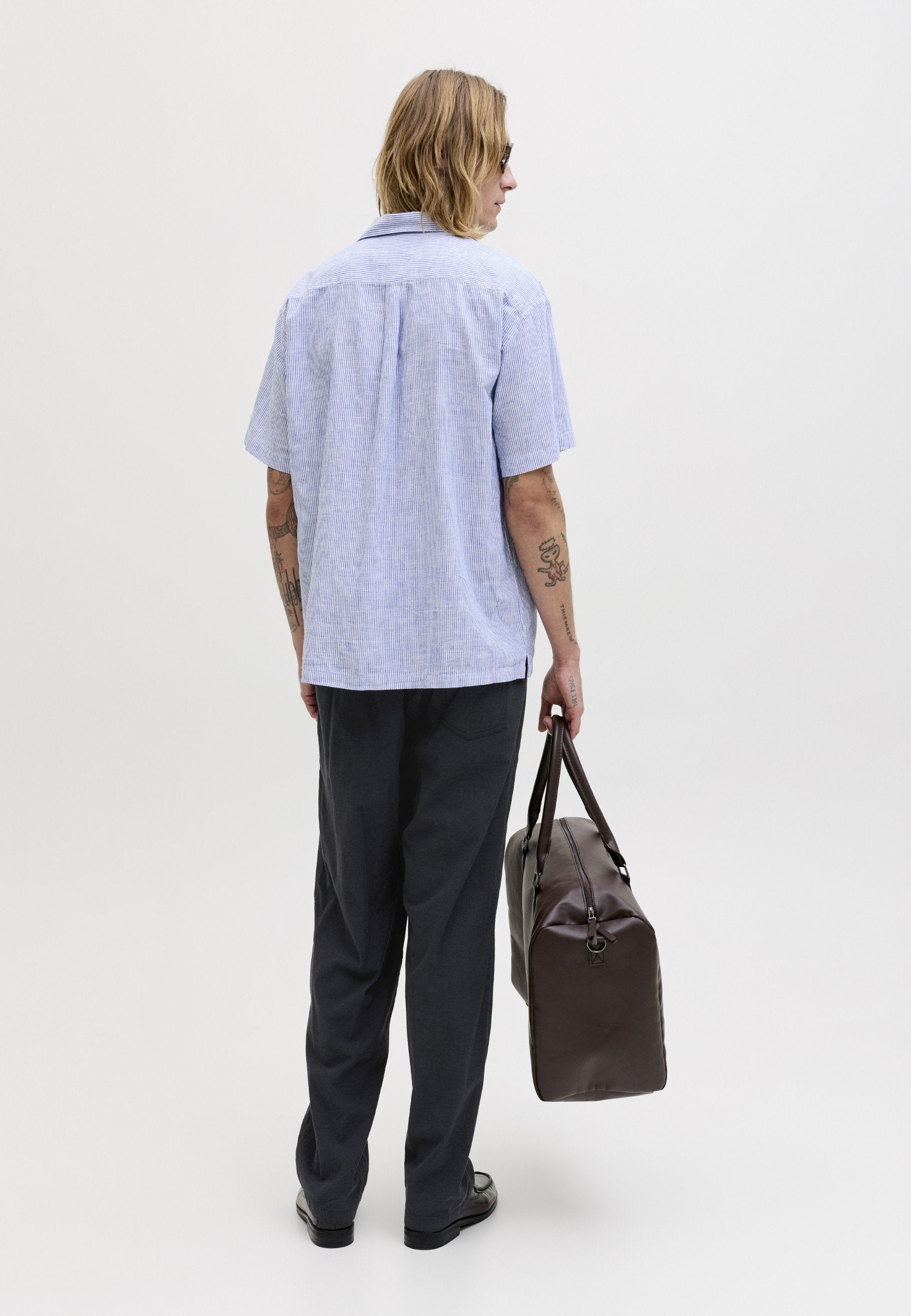 Joggers Wide Leg Fit - Trousers - black