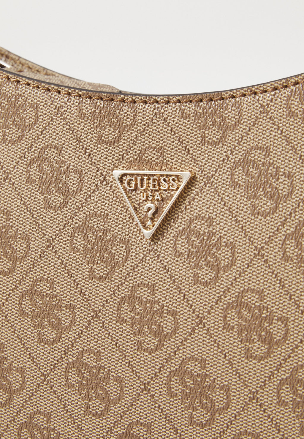NOELLE TOP ZIP - Handbag - latte logo/brown
