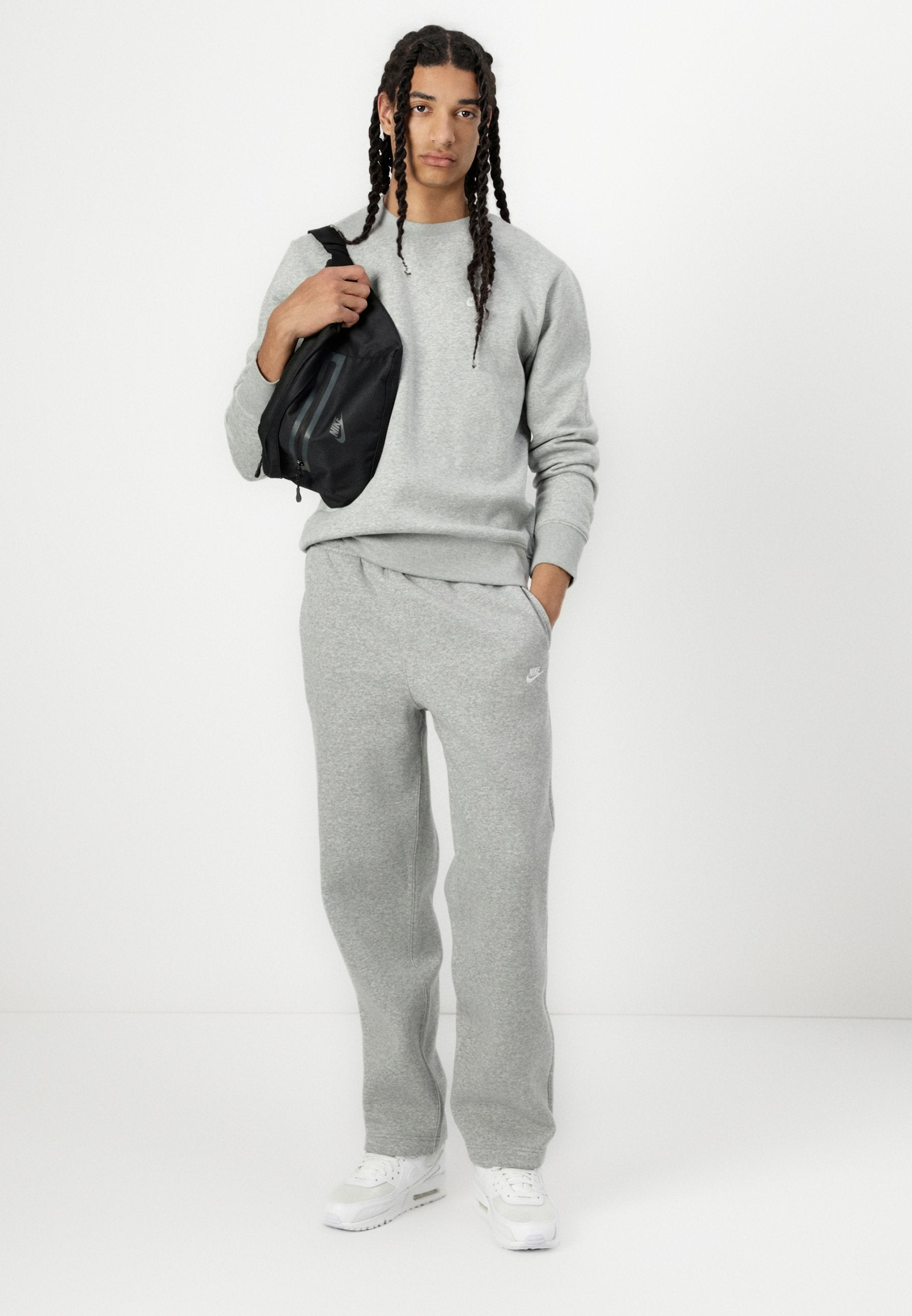 CLUB CREW - Sweatshirt - grey/white