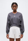 STADIUM CREW - Sweat-shirt - gris six/fleur tropicale/gris chiné