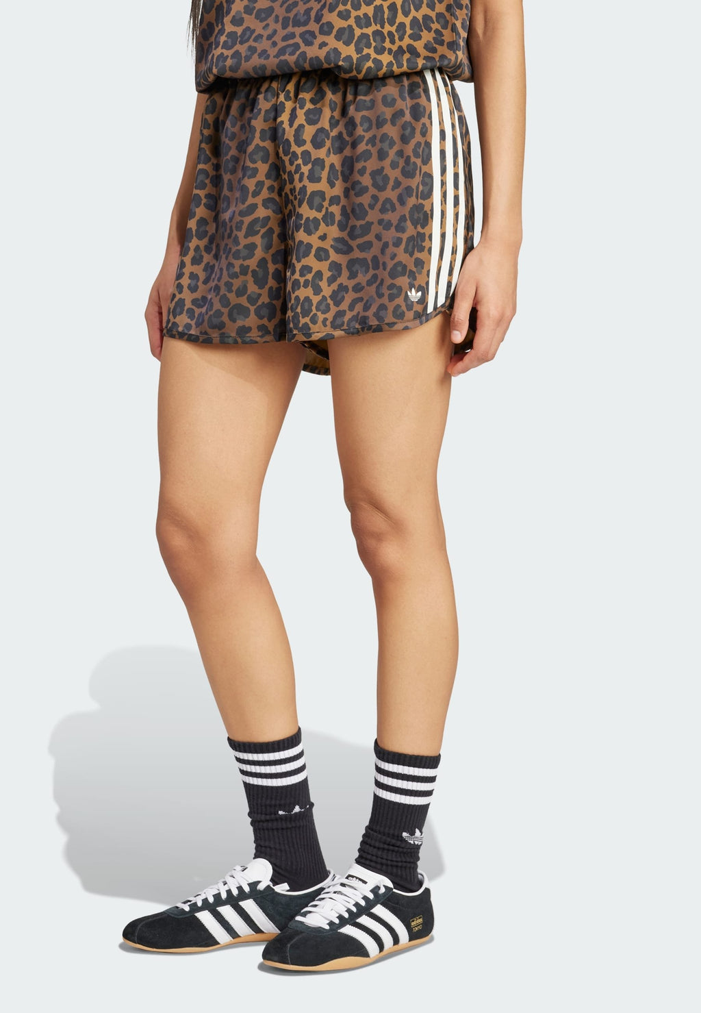 WIDE LEG LEO PRINT SATIN - Shorts - multicolor bronze strata