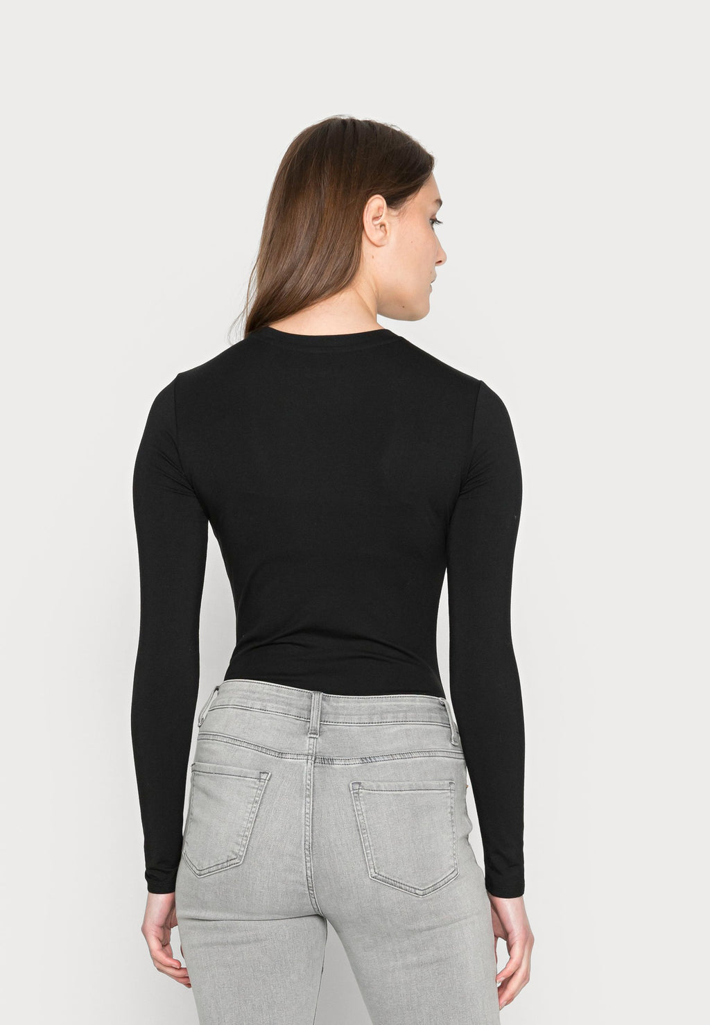 LOGO BODY - Long sleeved top - jet black