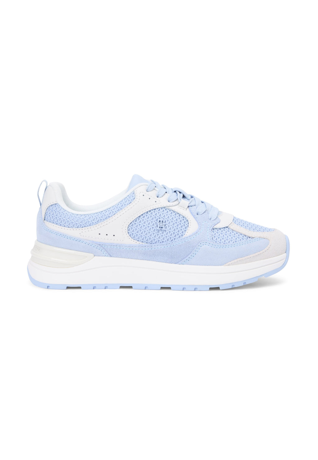 TONAL TH MONOGRAM MIXED TEXTURE TRAINERS - Trainers - breezy blue/ecru