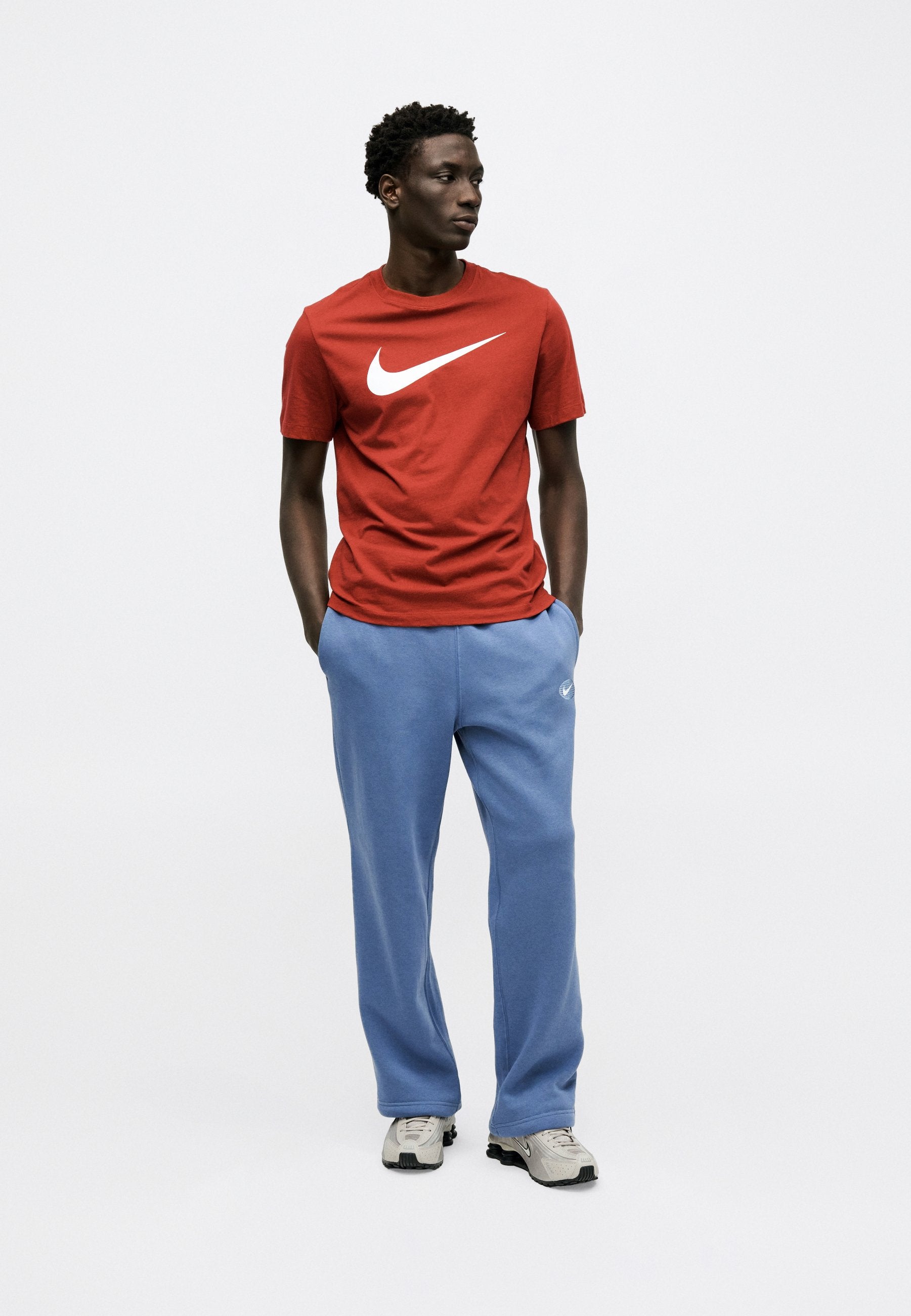 CLUB - Tracksuit bottoms - slate