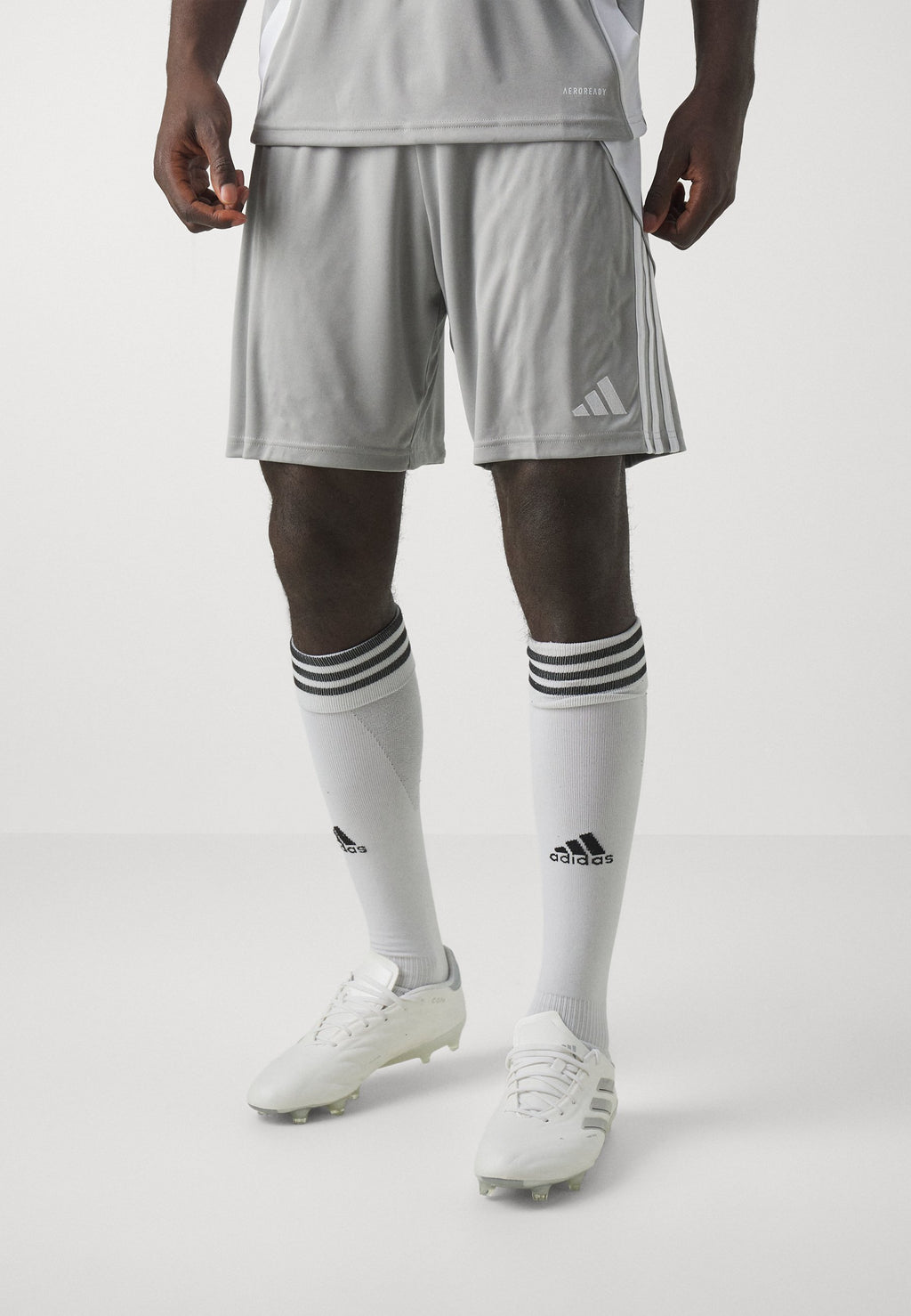 TIRO24 SHORT - Sports shorts - team mid grey/white