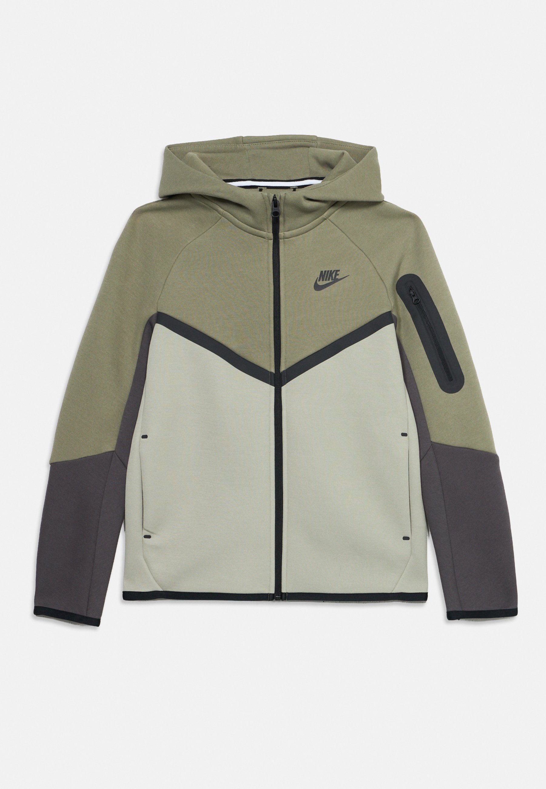 Fermuarlı sweatshirt - açık gri yeşil/koyu gri/orta kül grisi/siyah