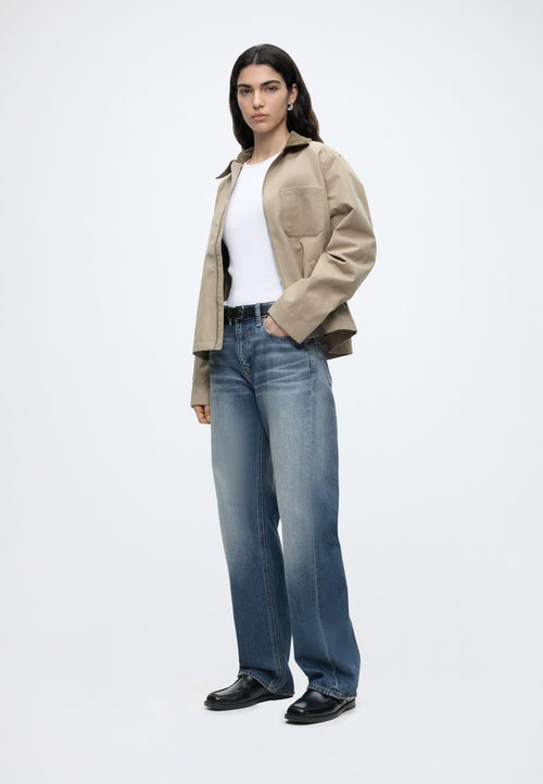 90S STRAIGHT BASSET  - Straight leg jeans - basset blue