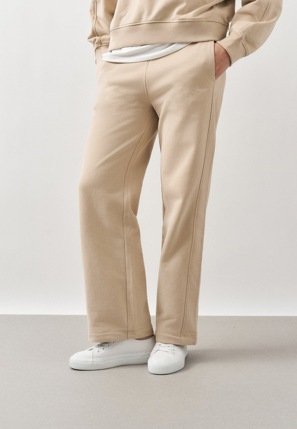 ENDLESS - Tracksuit bottoms - open beige