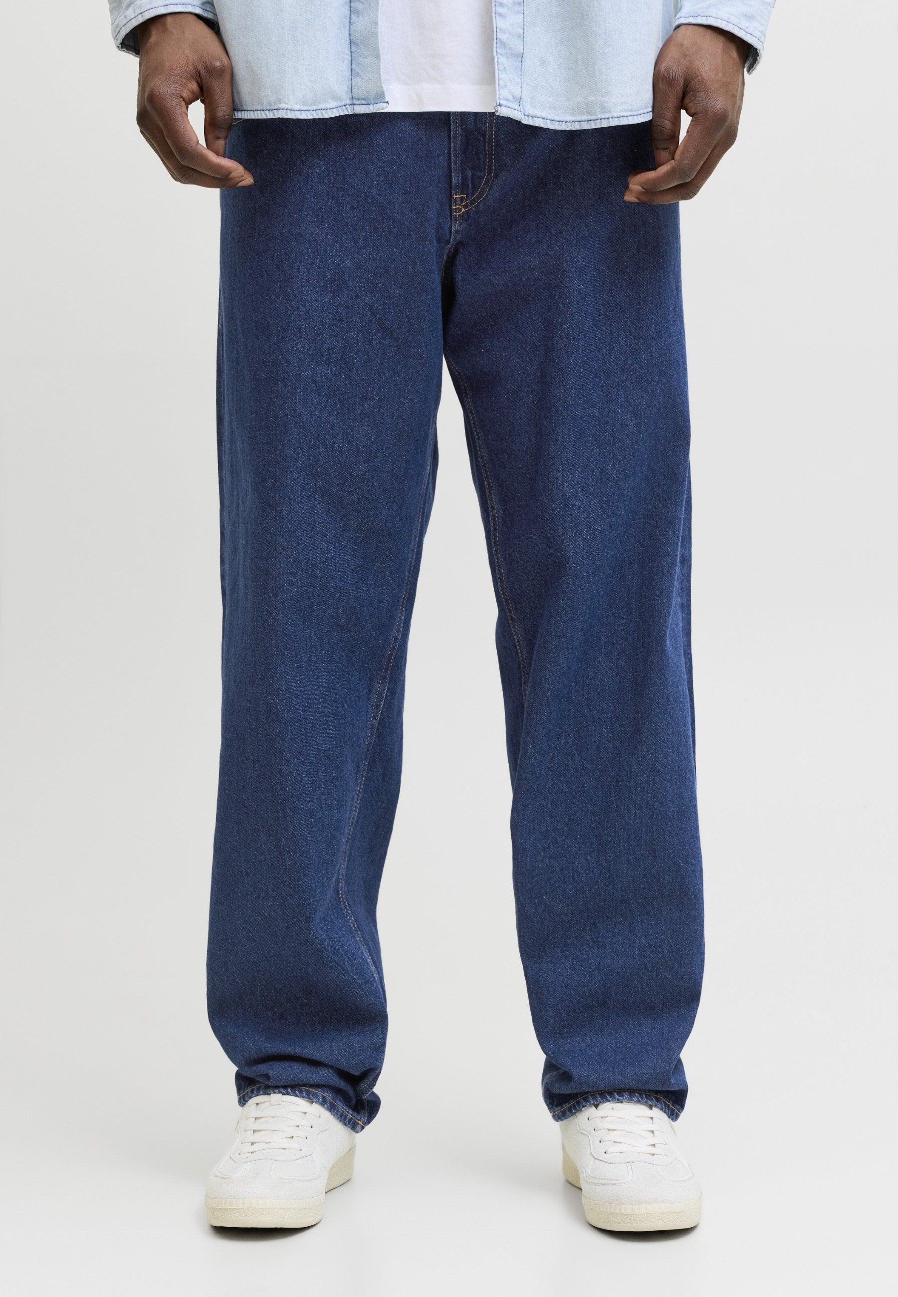 Relaxed Fit Plus Size JJICHRIS JJORGINAL AT 637 NOOS PLS - Relaxed fit jeans - blue denim