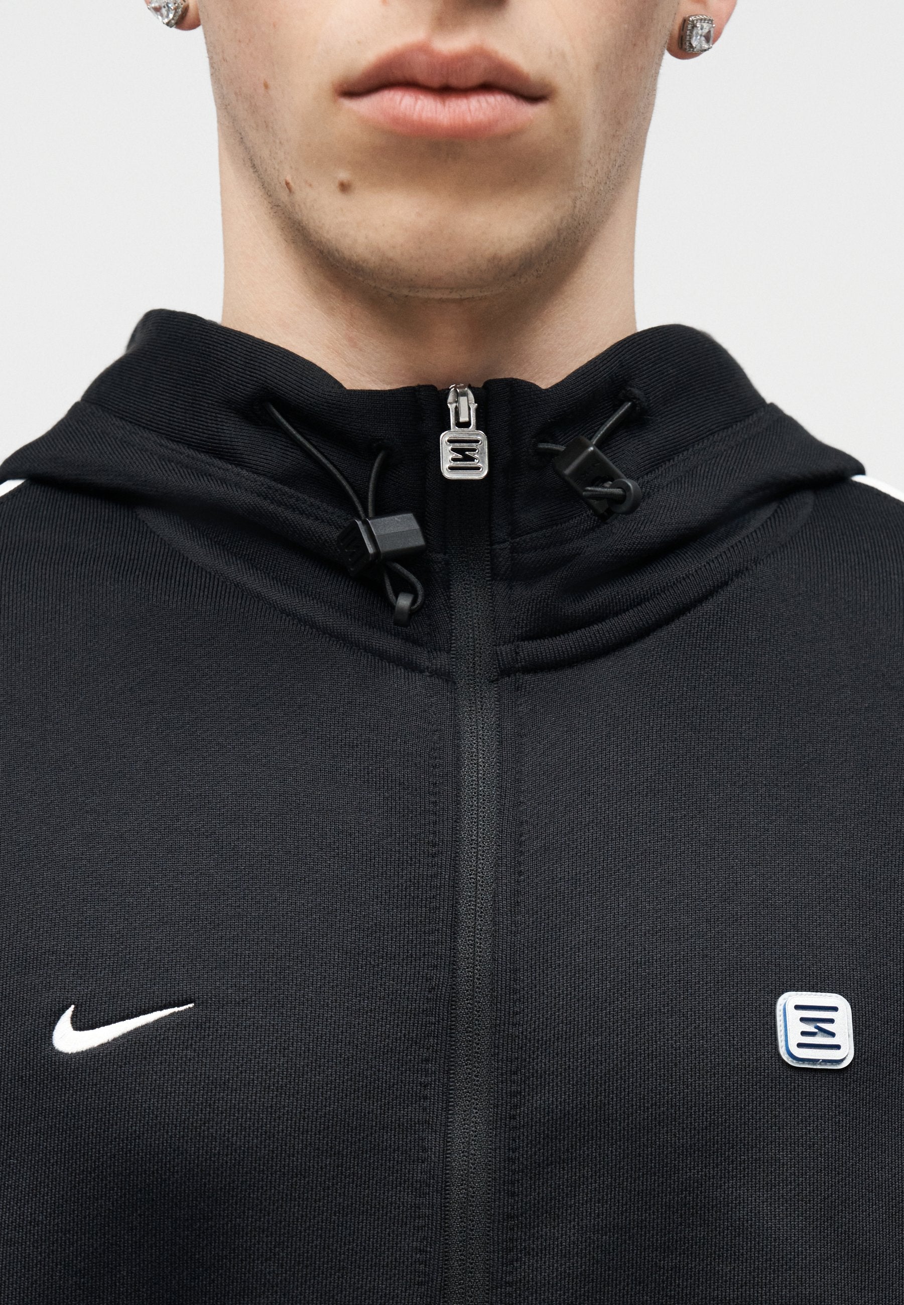 HOODIE SHOX - Zip-up sweatshirt - black/white/game royal