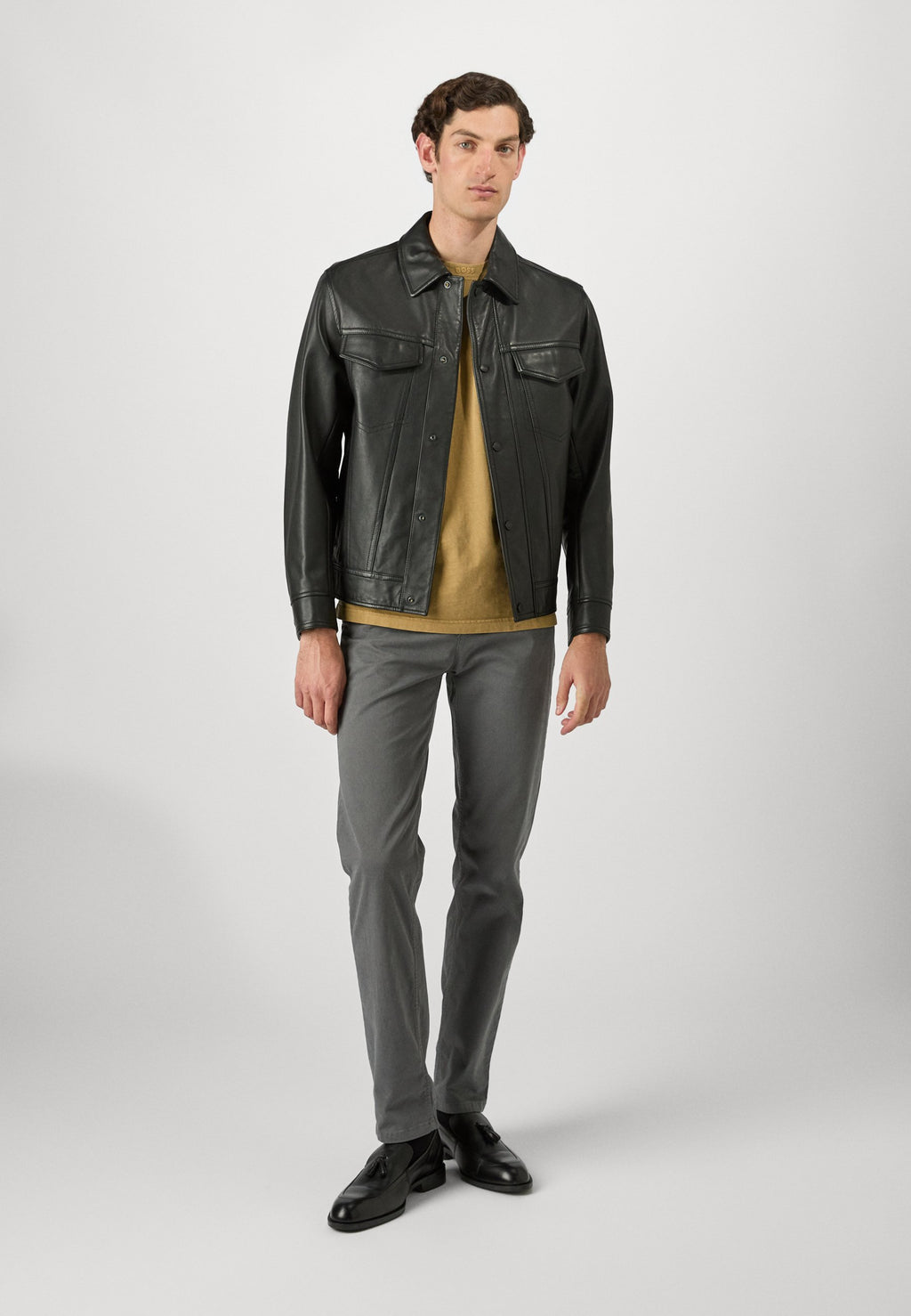CHINO TAPERED - Chinos - charcoal