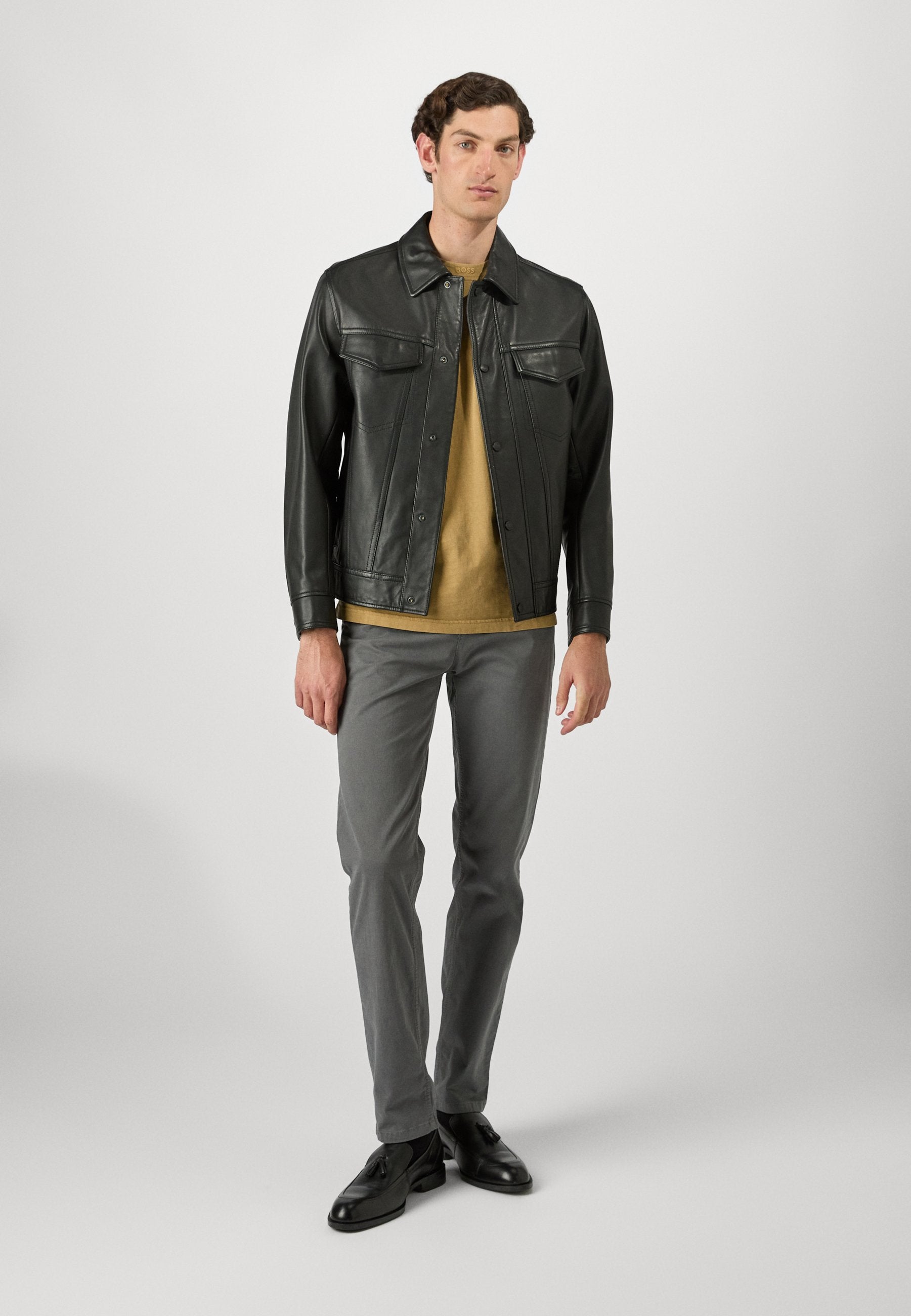 CHINO TAPERED - Chinos - charcoal