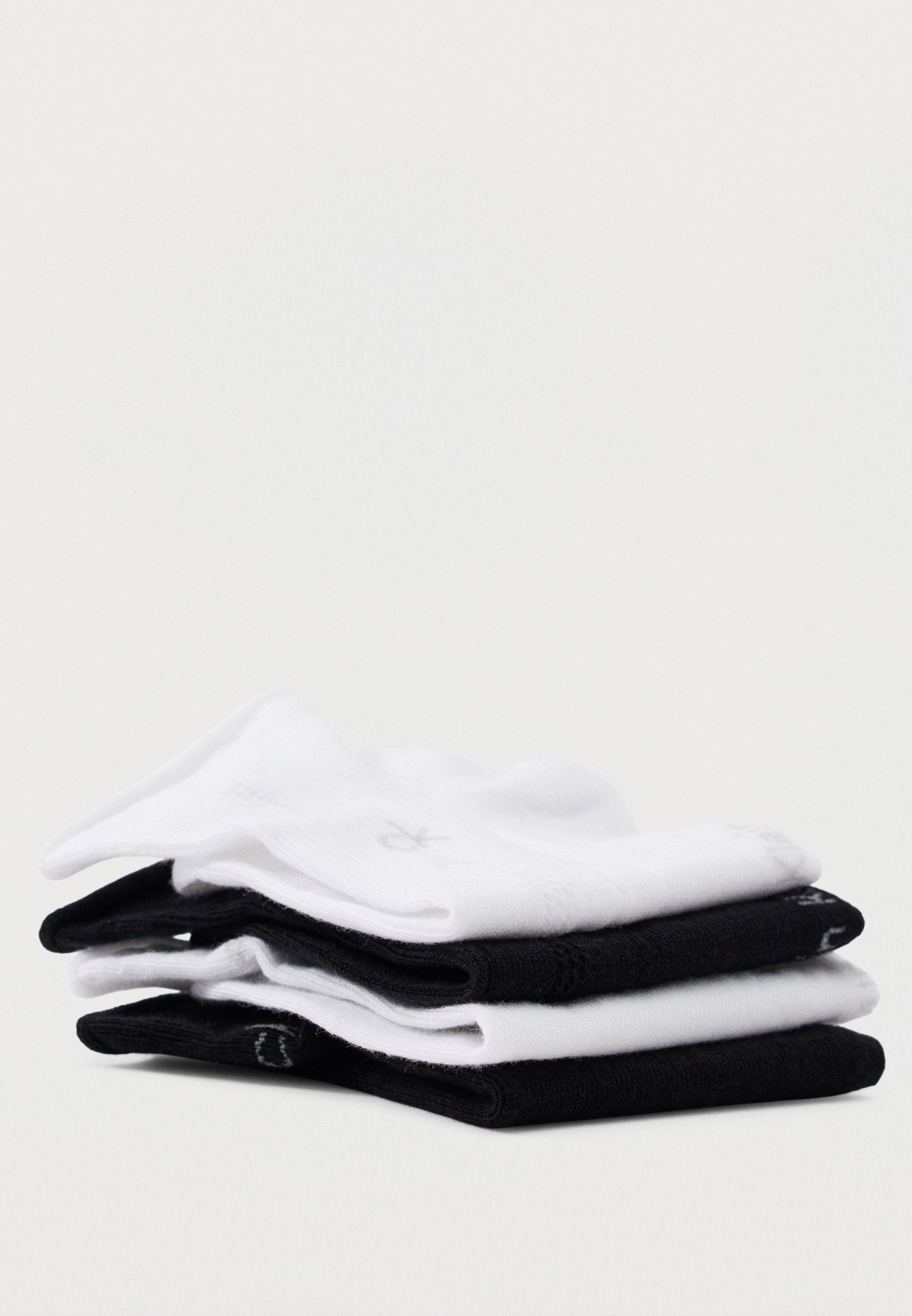 PELERINE 4 PACK - Sneaker socks - white/black