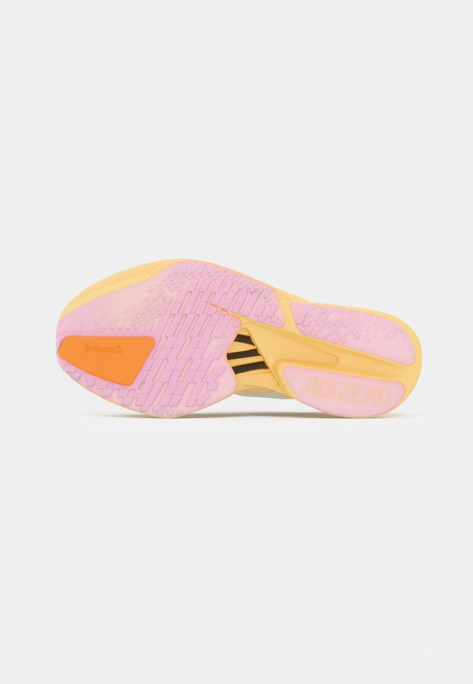 ADIZERO ADIOS PRO 4 - Road running shoes - ice tangerine/ice gold-coloured metallic/bliss lilac