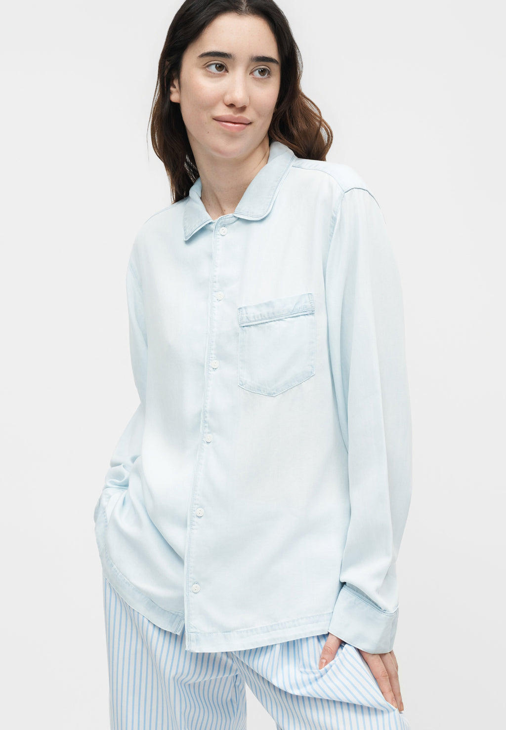 Pyjama top - light indigo