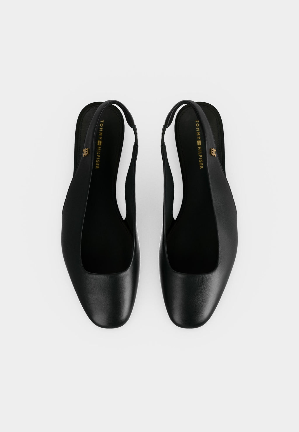 Slingback babetler - siyah